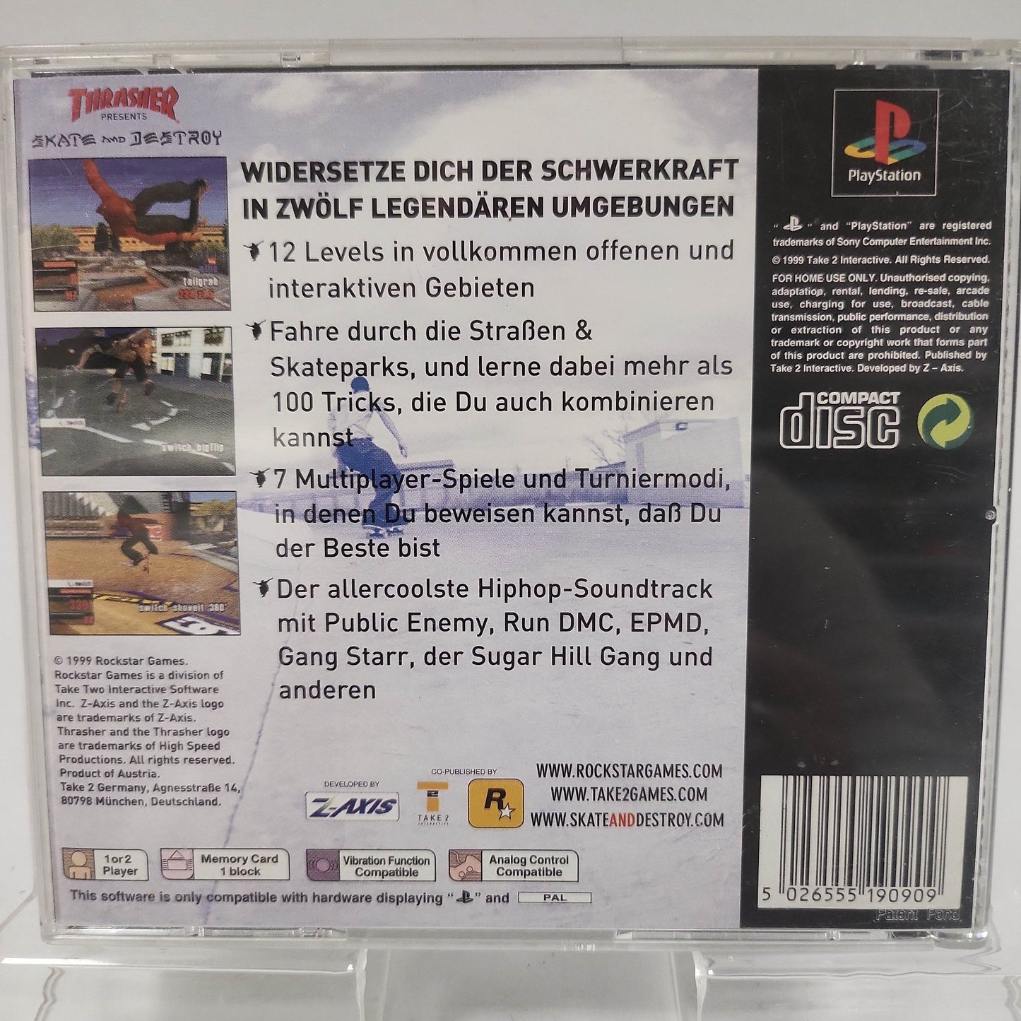 Thrasher Skate and Destroy Playstation 1 - Feniks Gameshop