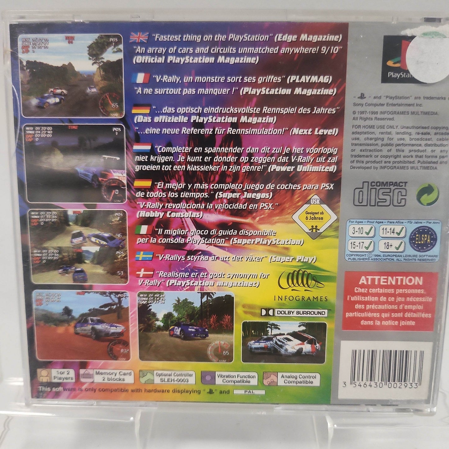V-Rally '97 Platinum Edition Playstation 1 - Feniks Gameshop