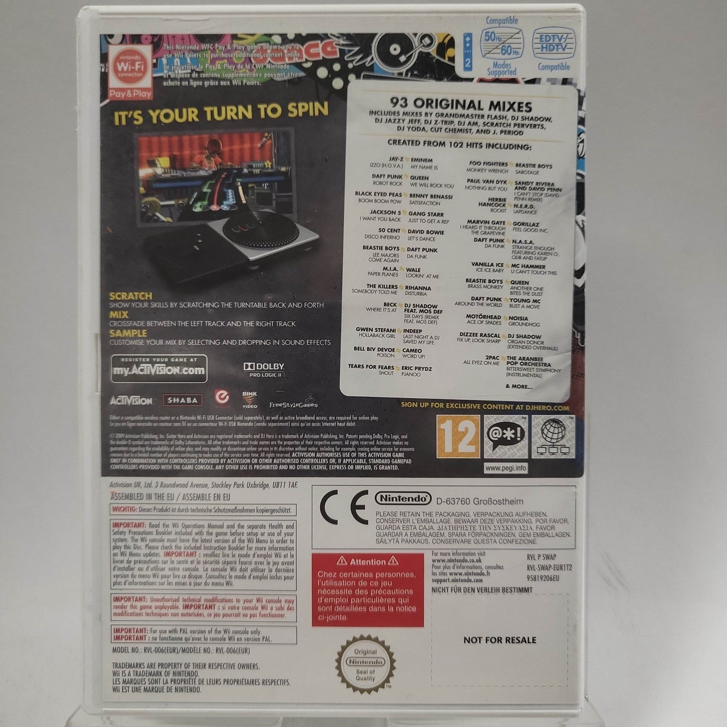 DJ Hero Nintendo Wii - Feniks Gameshop