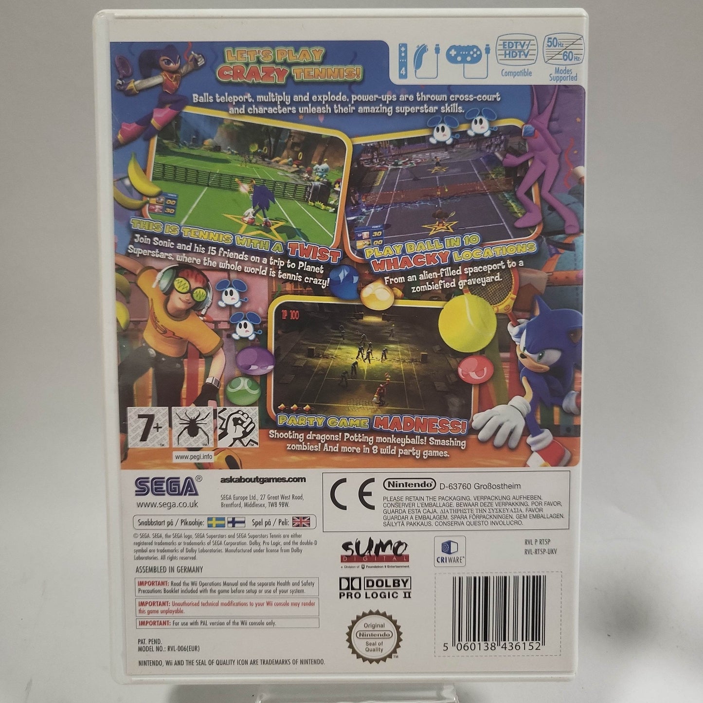 Sega Superstars Tennis (No Book) Nintendo Wii - Feniks Gameshop