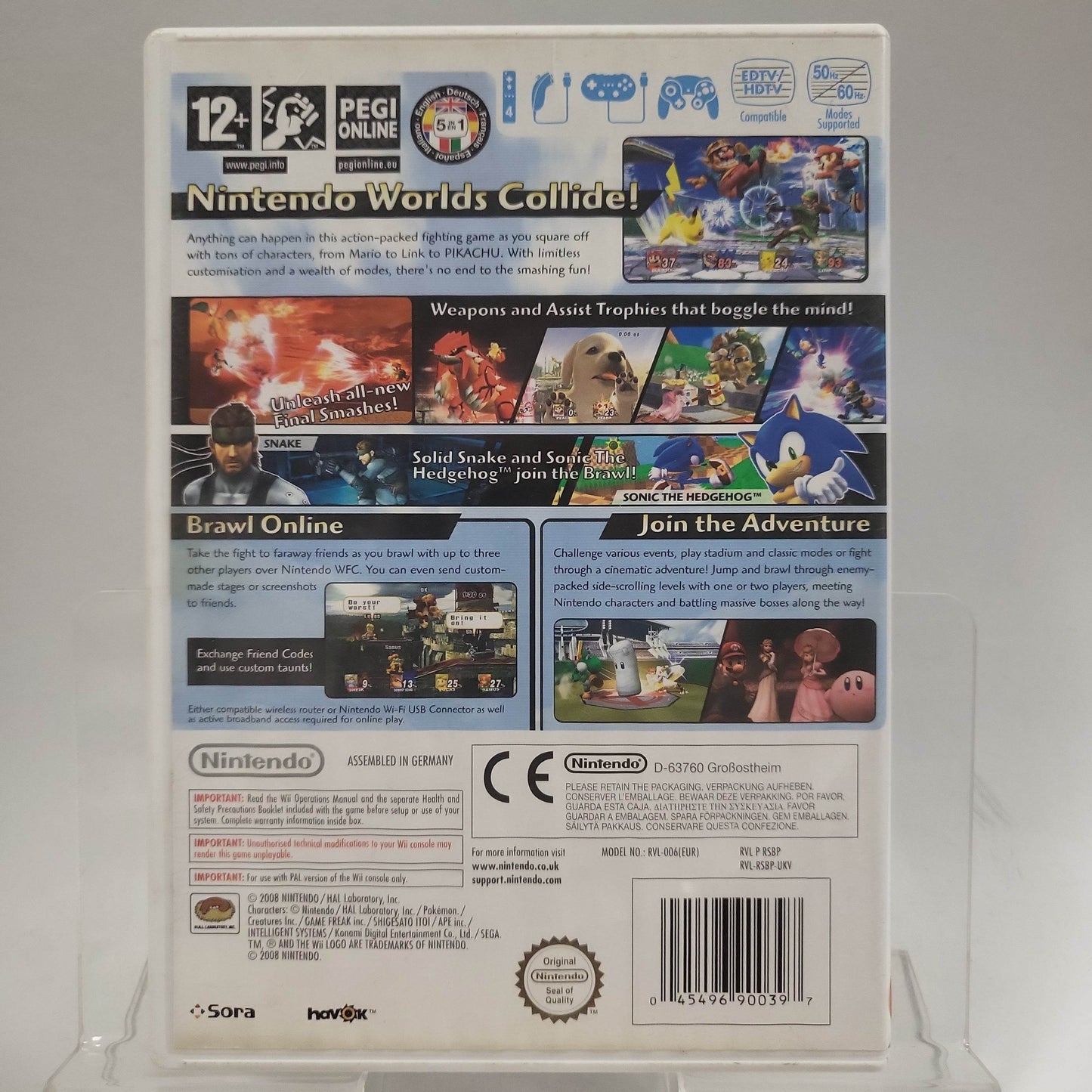 Super Smash Bros Brawl (No Book) Nintendo Wii - Feniks Gameshop