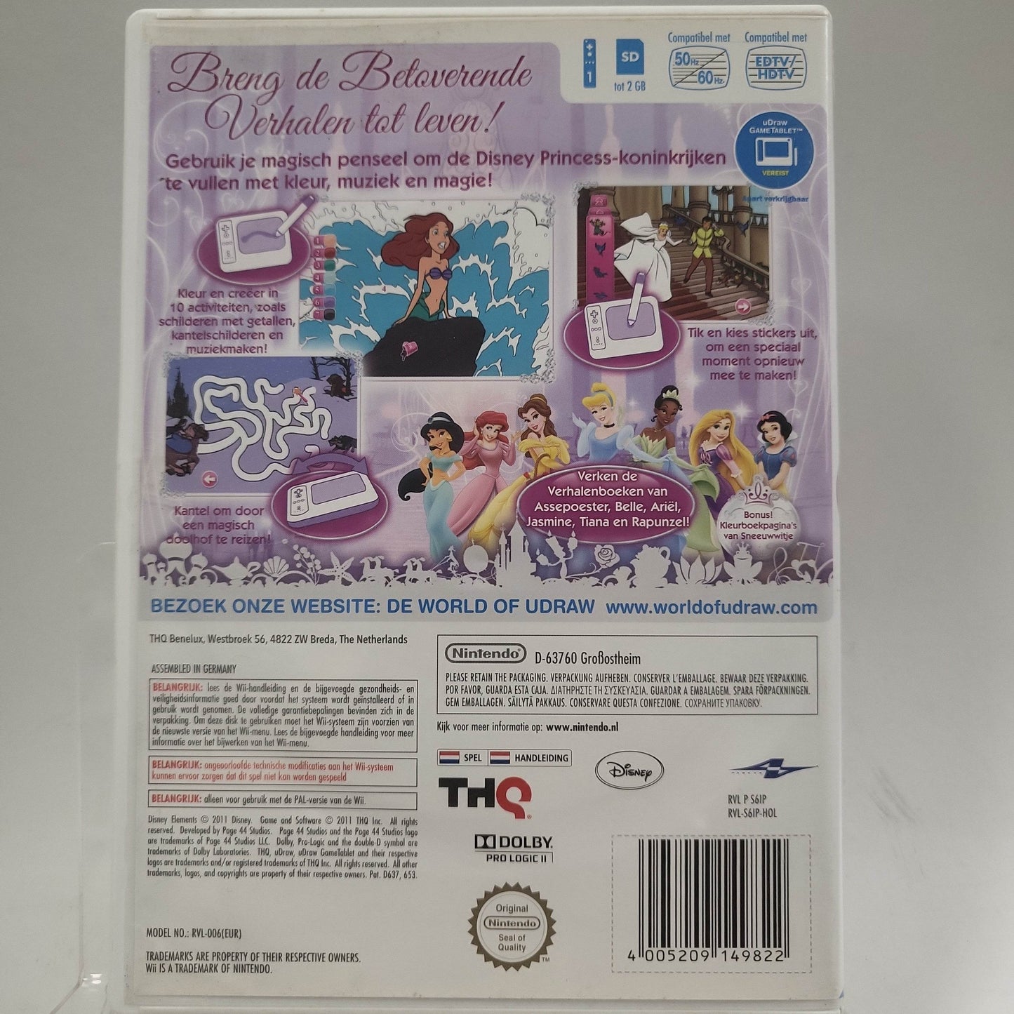 U draw Disney Princess Betoverende Verhalen Nintendo Wii - Feniks Gameshop