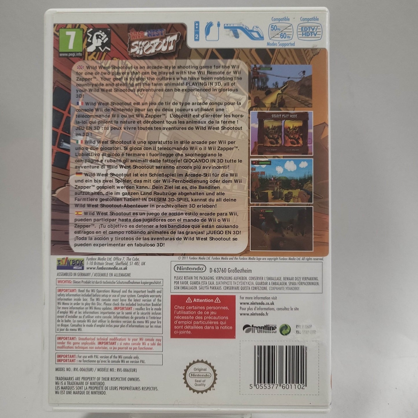 Wild West Shootout (No Book) Nintendo Wii - Feniks Gameshop