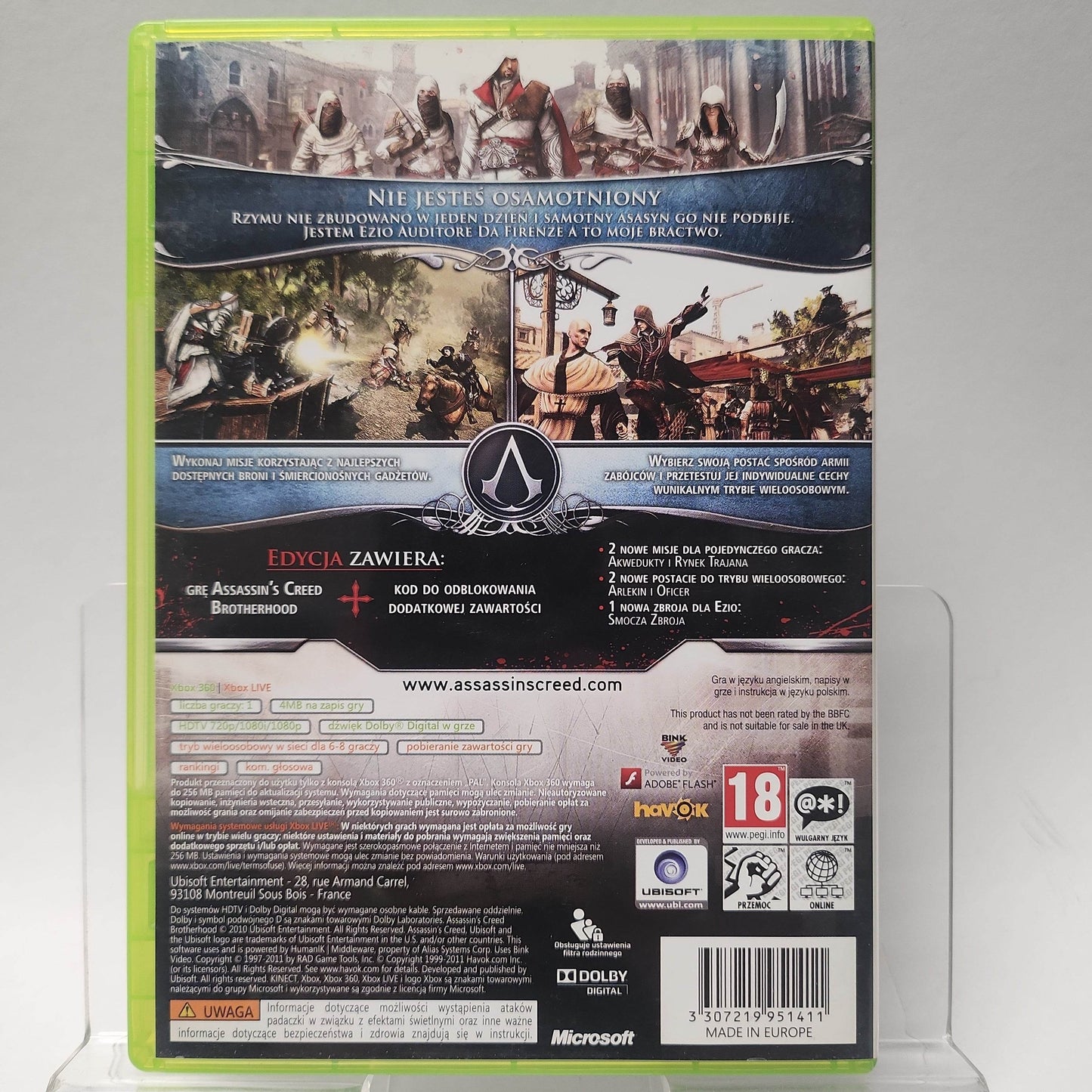 Assassin's Creed Brotherhood Classics Best Sellers Xbox 360 - Feniks Gameshop