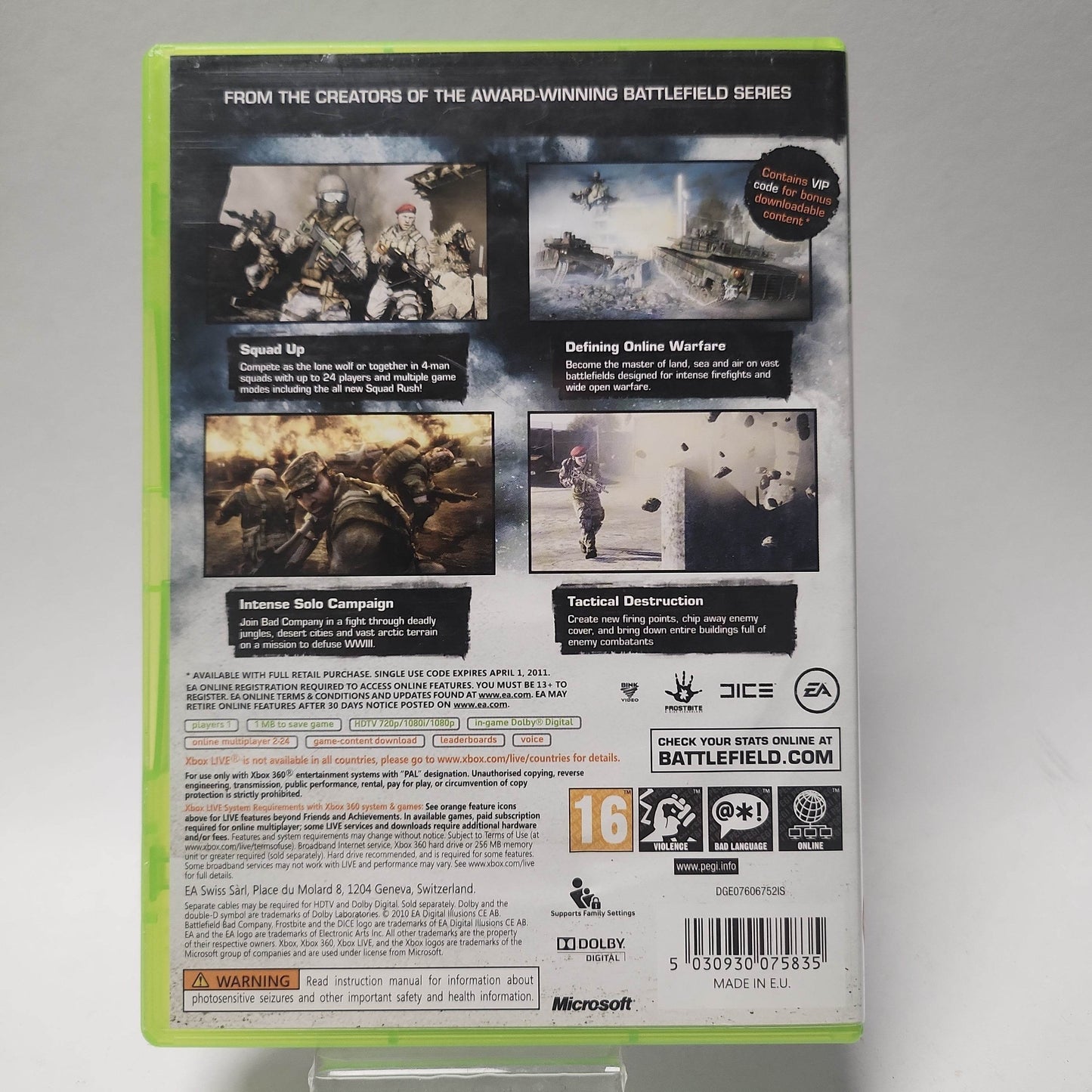 Battlefield Bad Company 2 (No Book) Xbox 360 - Feniks Gameshop