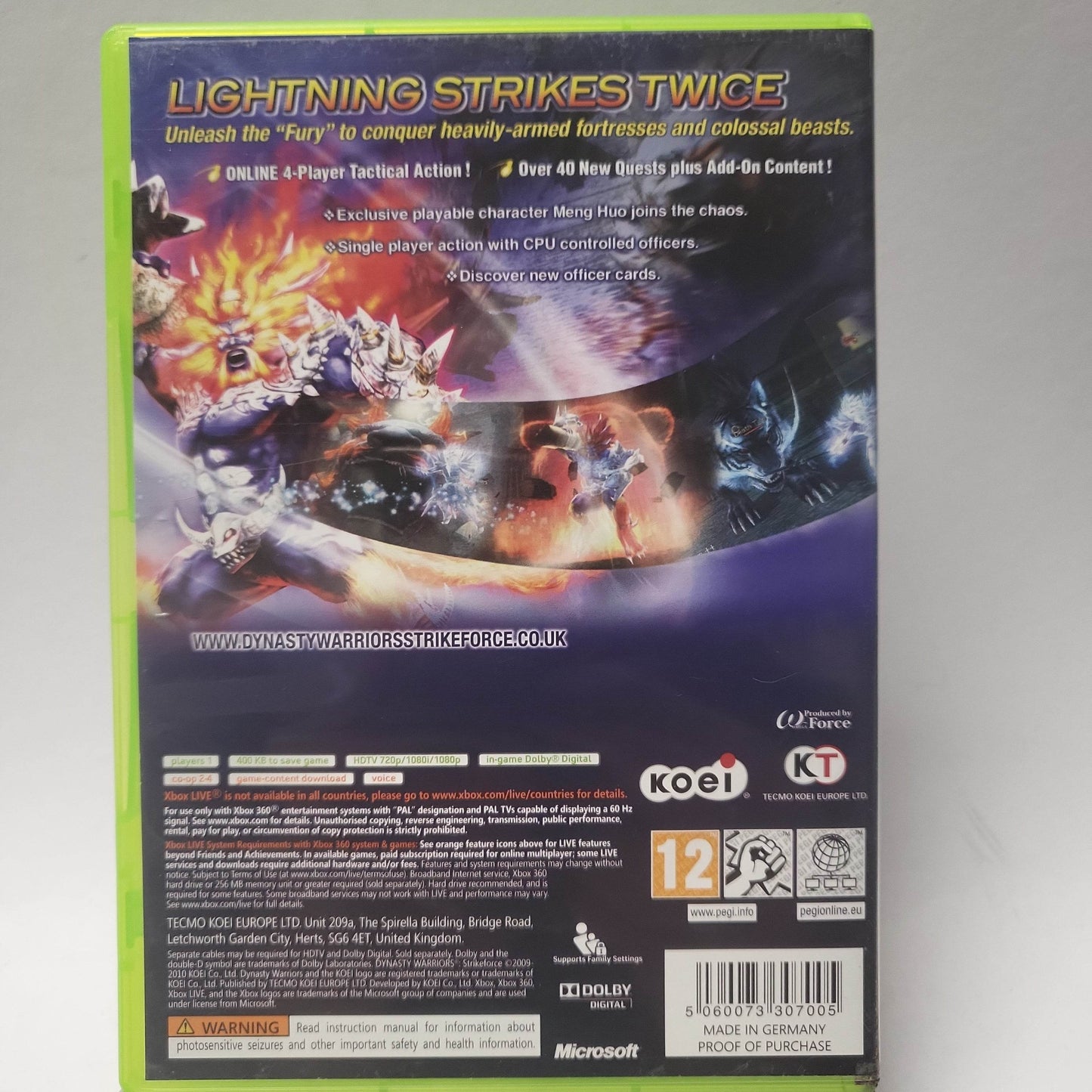 Dynasty Warriors Strikeforce Xbox 360 - Feniks Gameshop