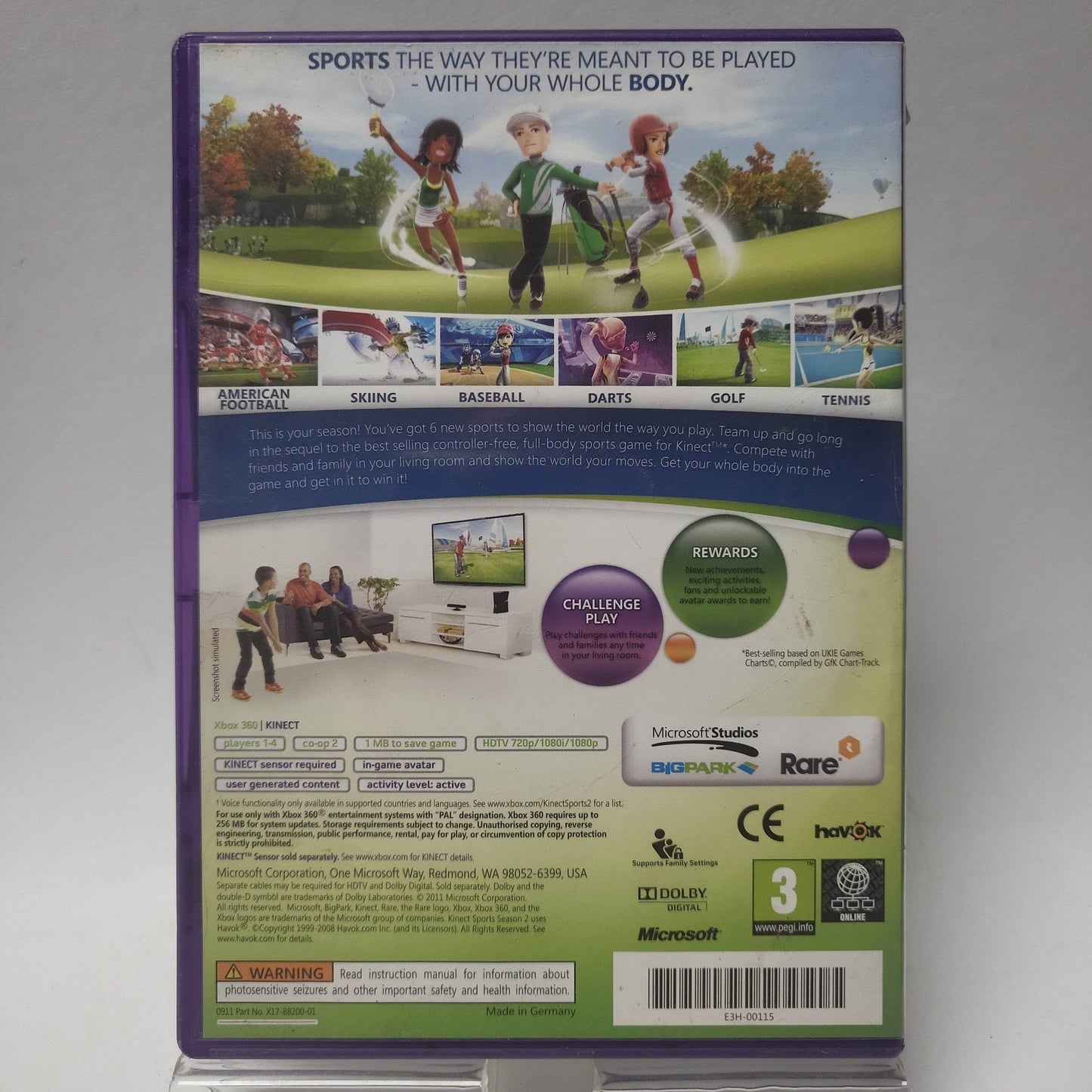 Kinect Sports Seizoen 2 Bundle Copy Xbox 360 - Feniks Gameshop