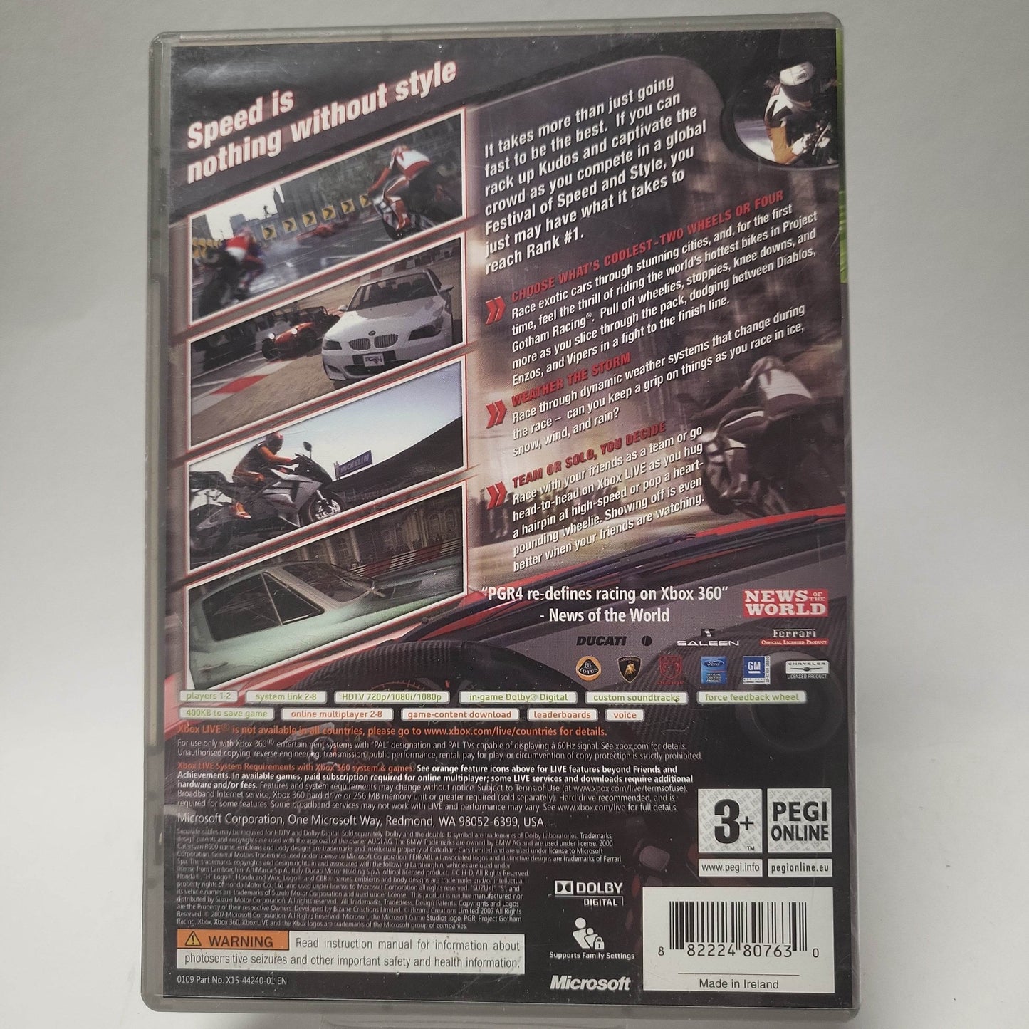 Project Gotham Racing 4 Promo Disc Xbox 360 - Feniks Gameshop