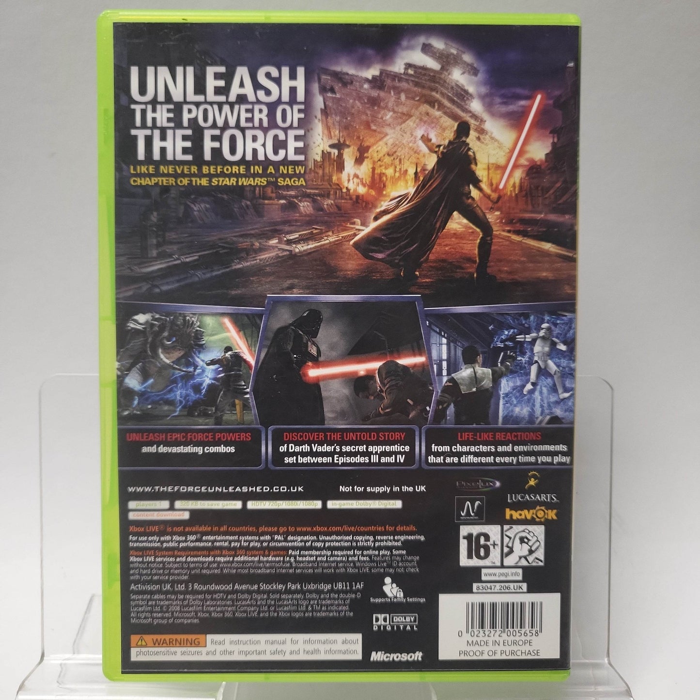 Star Wars the Force Unleashed Xbox 360 - Feniks Gameshop