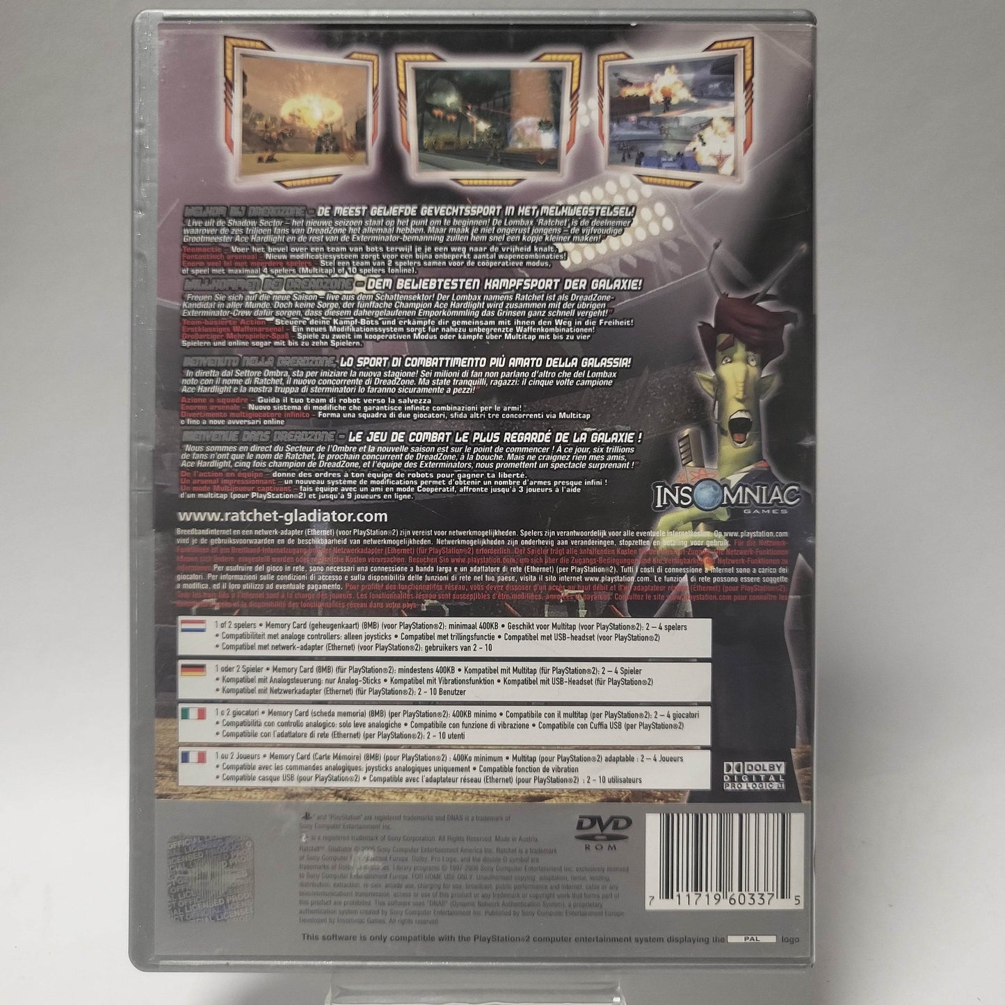 Ratchet Gladiator Platinum (No Book) PlayStation 2 - Feniks Gameshop