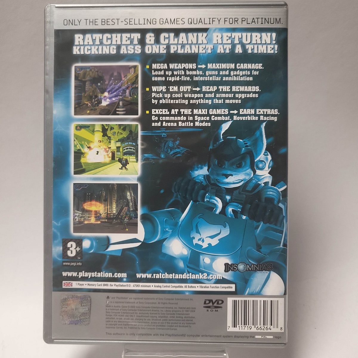 Ratchet & Clank 2 Platinum (No Book) PlayStation 2 - Feniks Gameshop