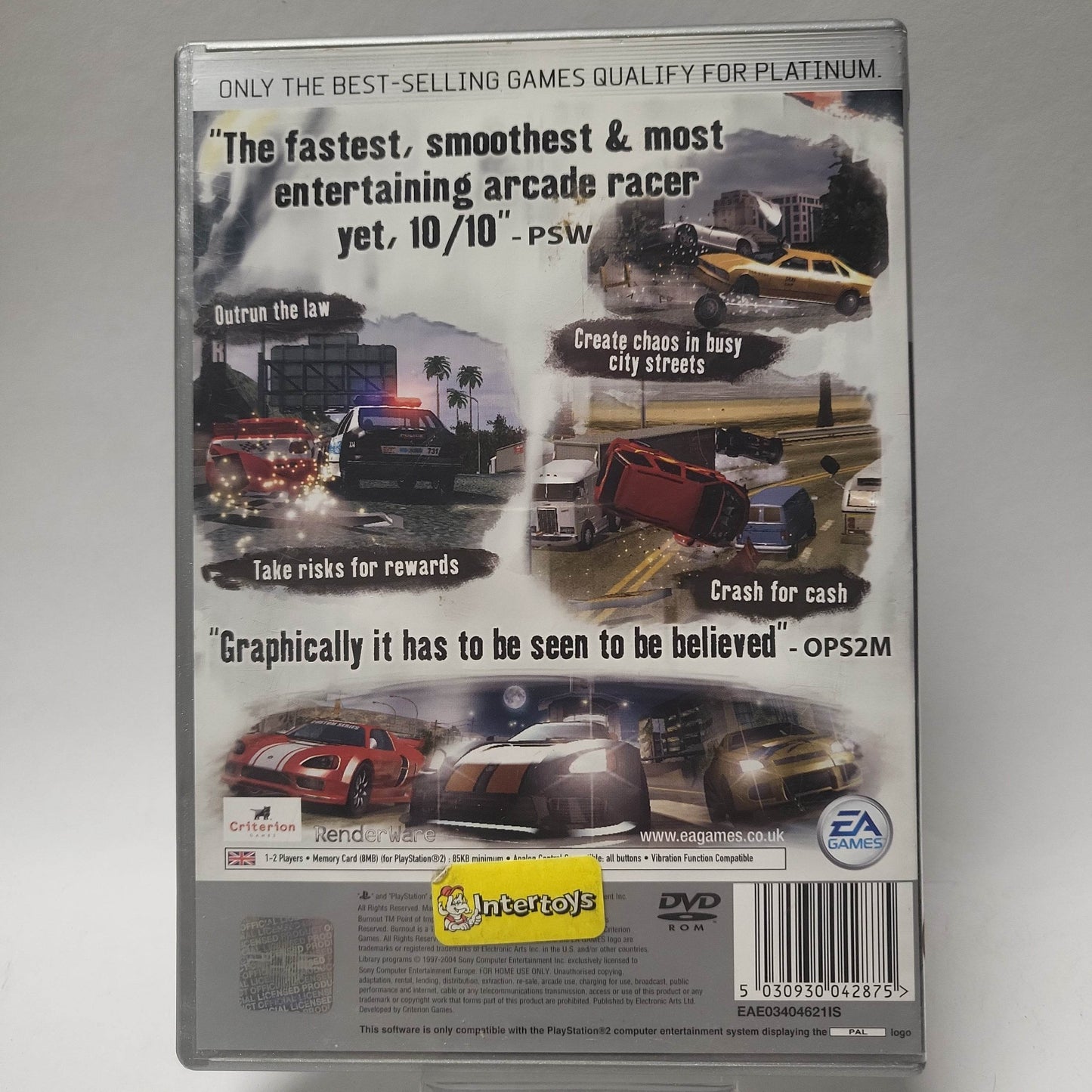 Burnout 2 Point of Impact Platinum (No Book) PlayStation 2 - Feniks Gameshop