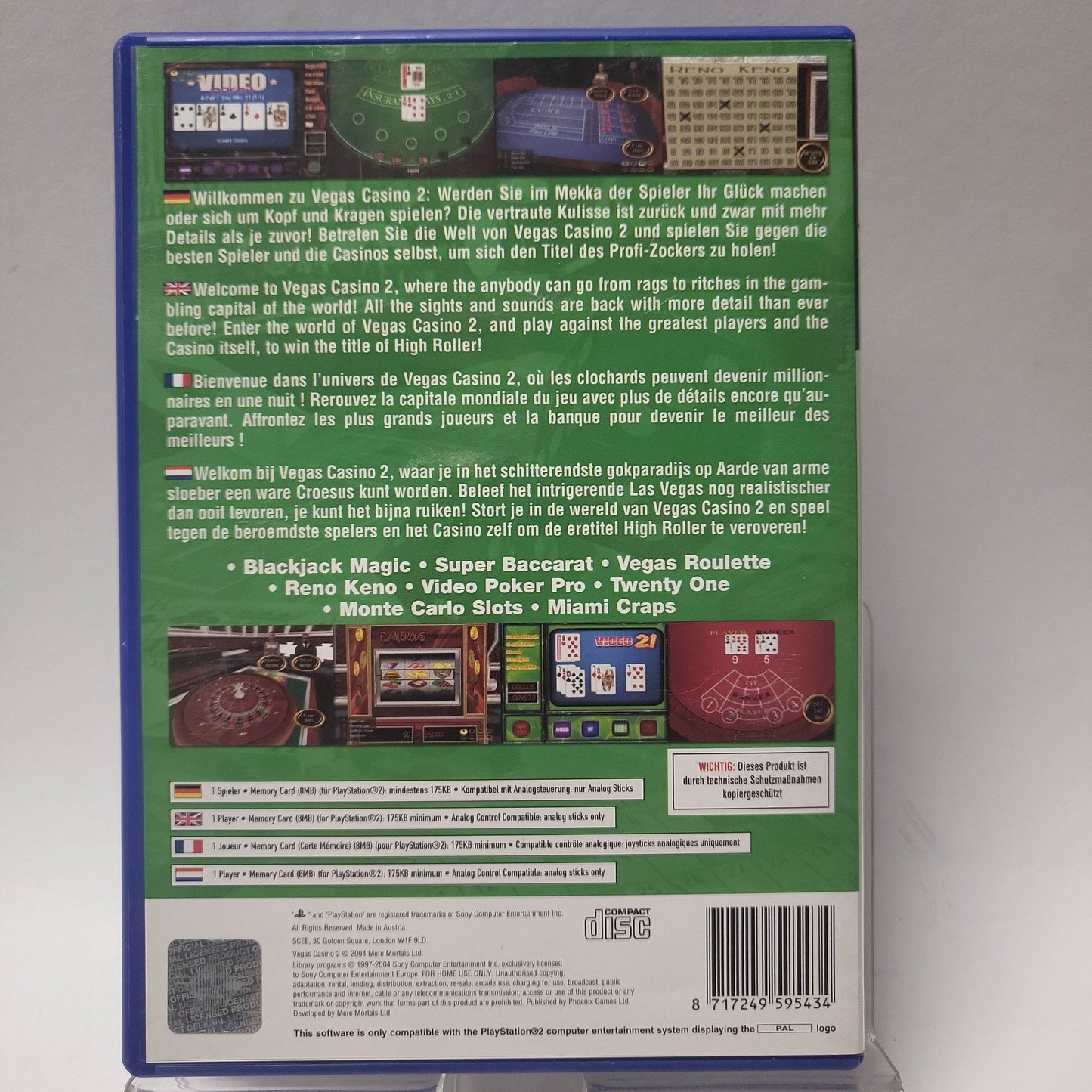 Vegas Casino 2 Playstation 2 - Feniks Gameshop