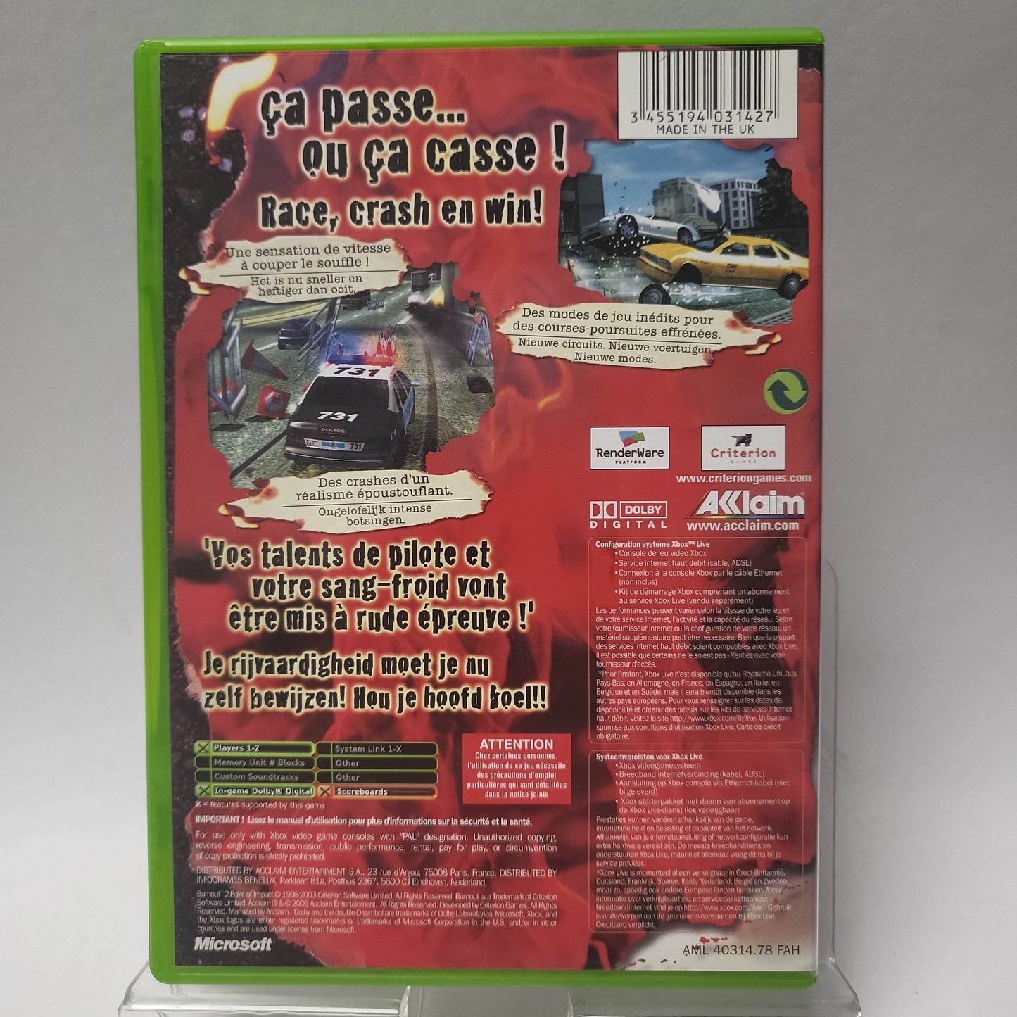 Burnout 2: Point of Impact Xbox Original - Feniks Gameshop