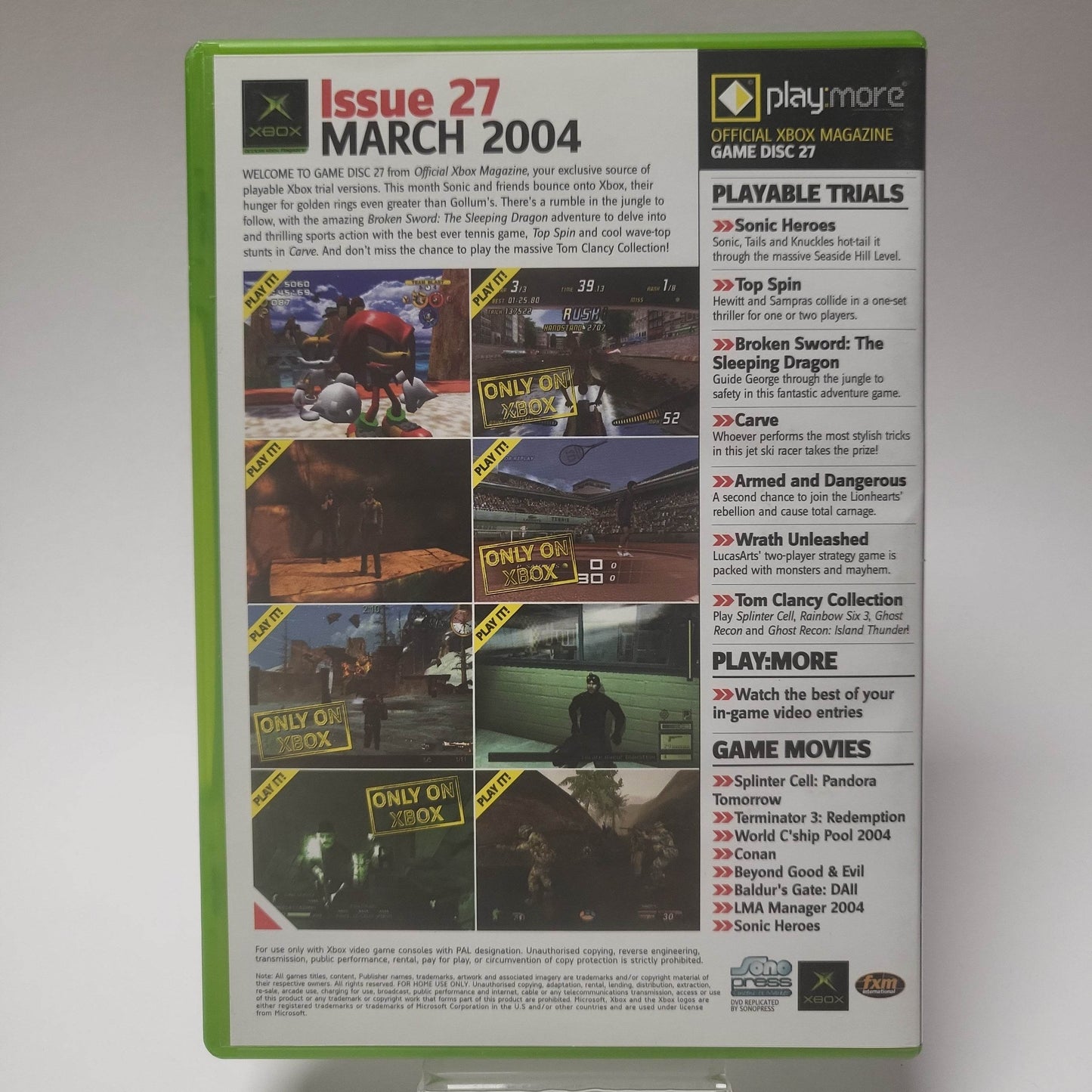 Official Xbox Magazine Game Disc 27 Xbox Original - Feniks Gameshop