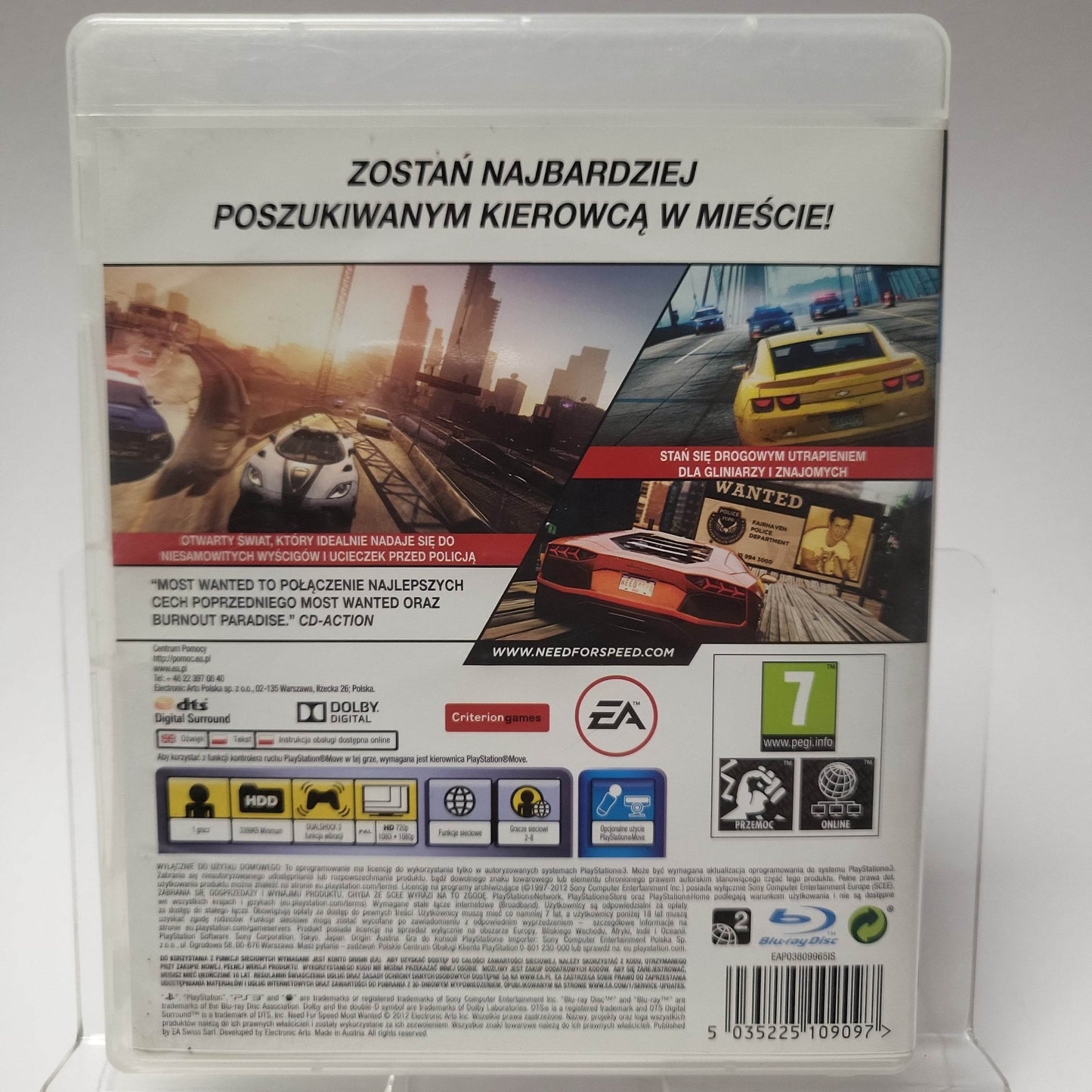 Need for Speed Most Wanted Playstation 3 - Feniks Gameshop
