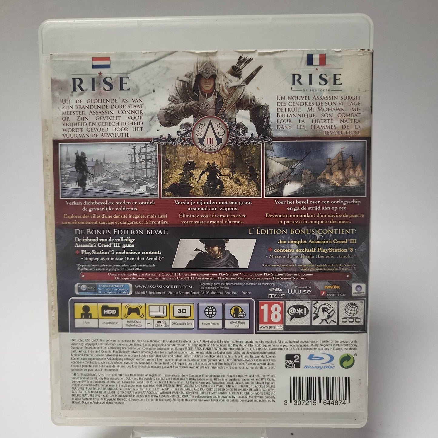 Assassin's Creed III Exclusive Edition (No Book) PS3 - Feniks Gameshop