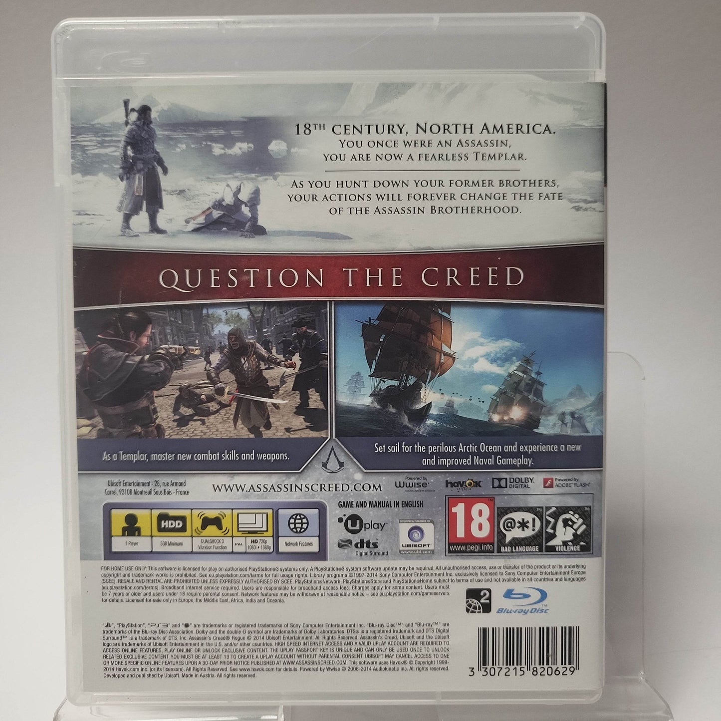 Assassin's Creed Rogue Playstation 3 - Feniks Gameshop