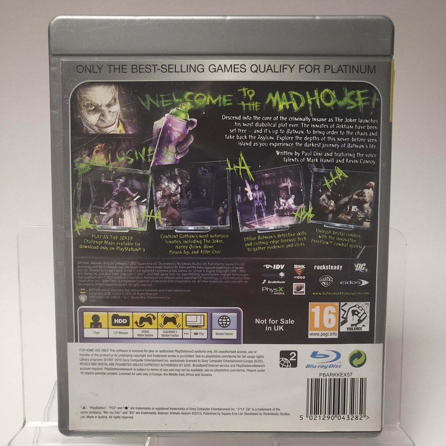 Batman Arkham Asylum Platinum Playstation 3 - Feniks Gameshop