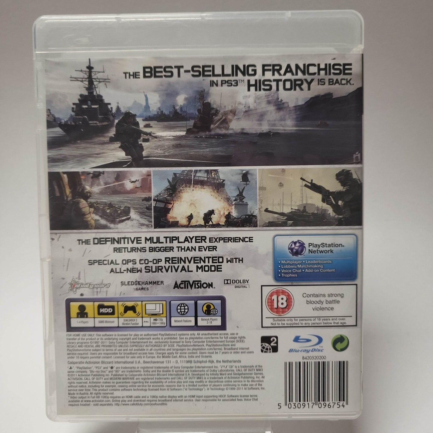 Call of Duty Modern Warfare 3 (No Book) PlayStation 3 - Feniks Gameshop