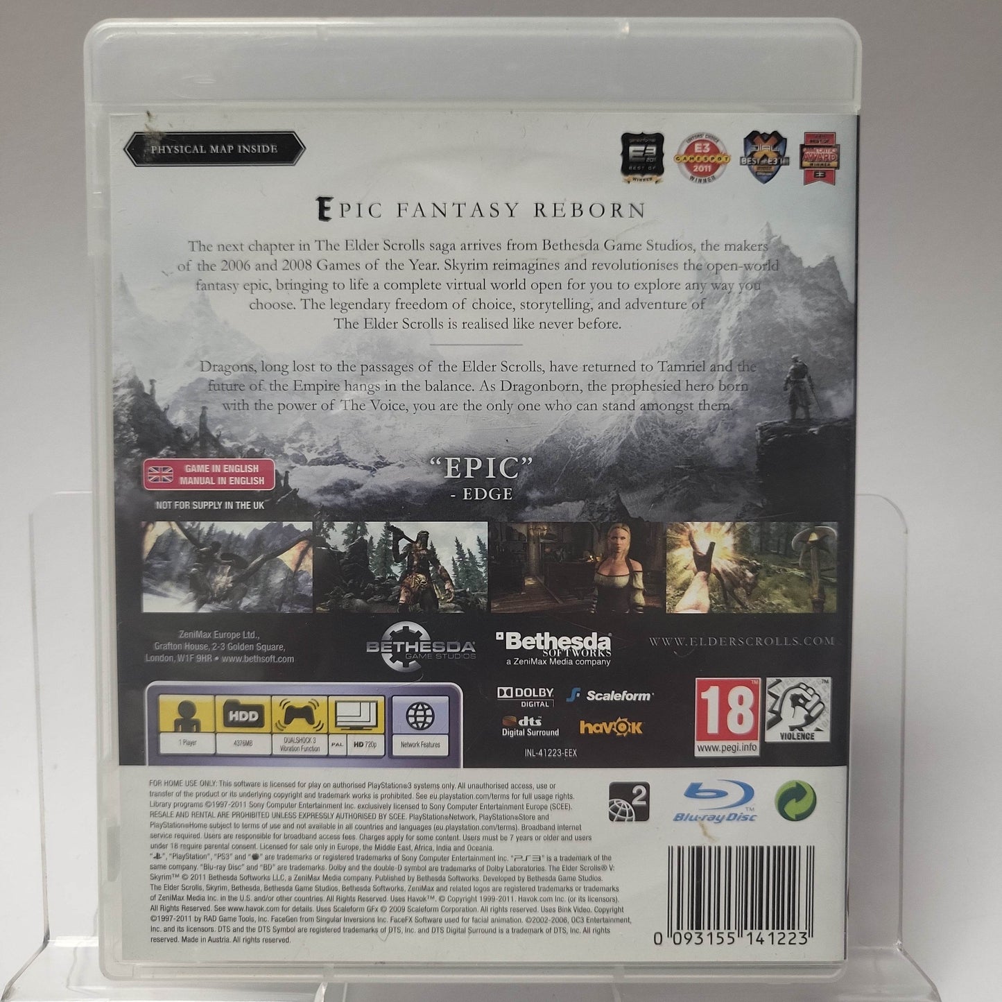Elder Scrolls V Skyrim (No Map) PlayStation 3 - Feniks Gameshop