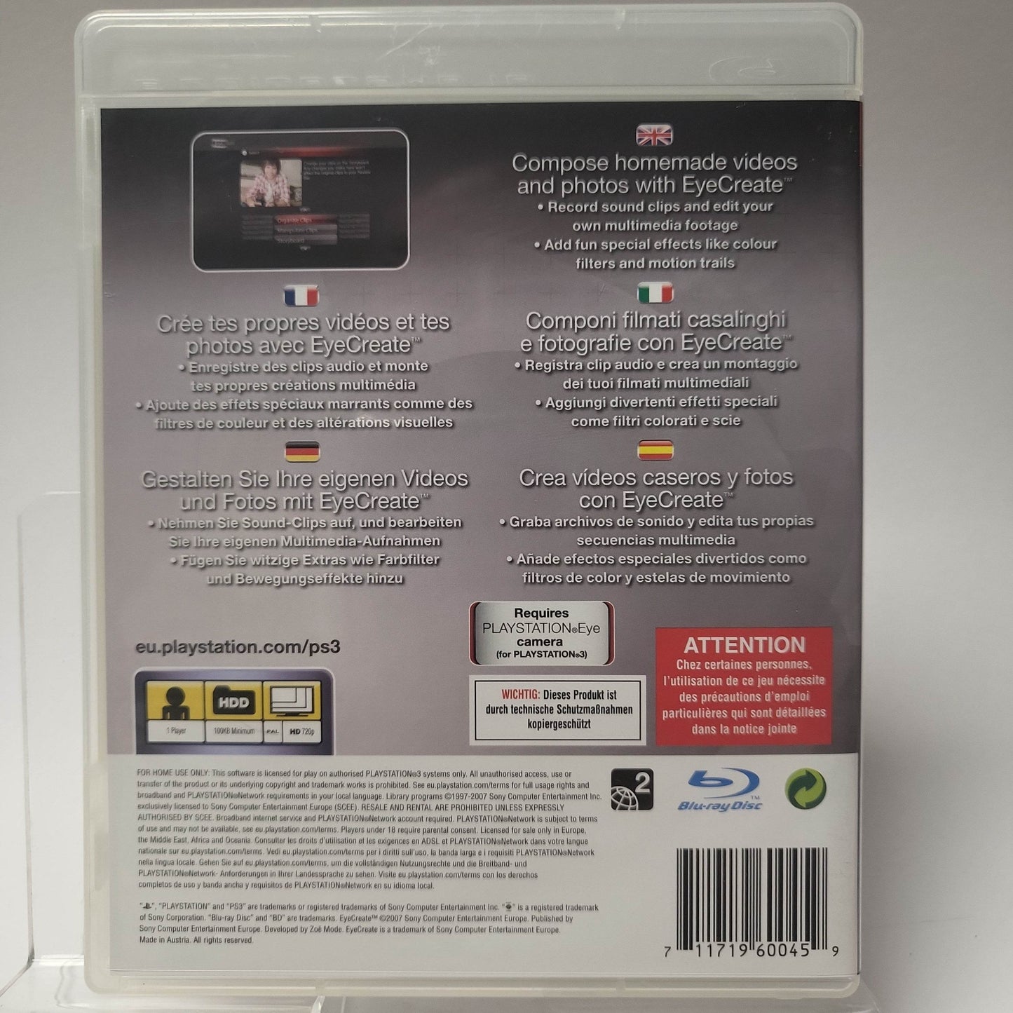 EyeCreate Playstation 3 - Feniks Gameshop