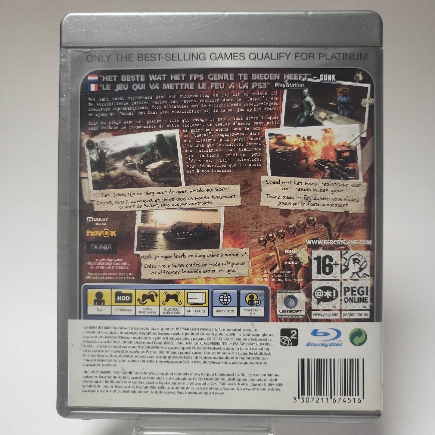 Farcry 2 Platinum (No Book) PlayStation 3 - Feniks Gameshop