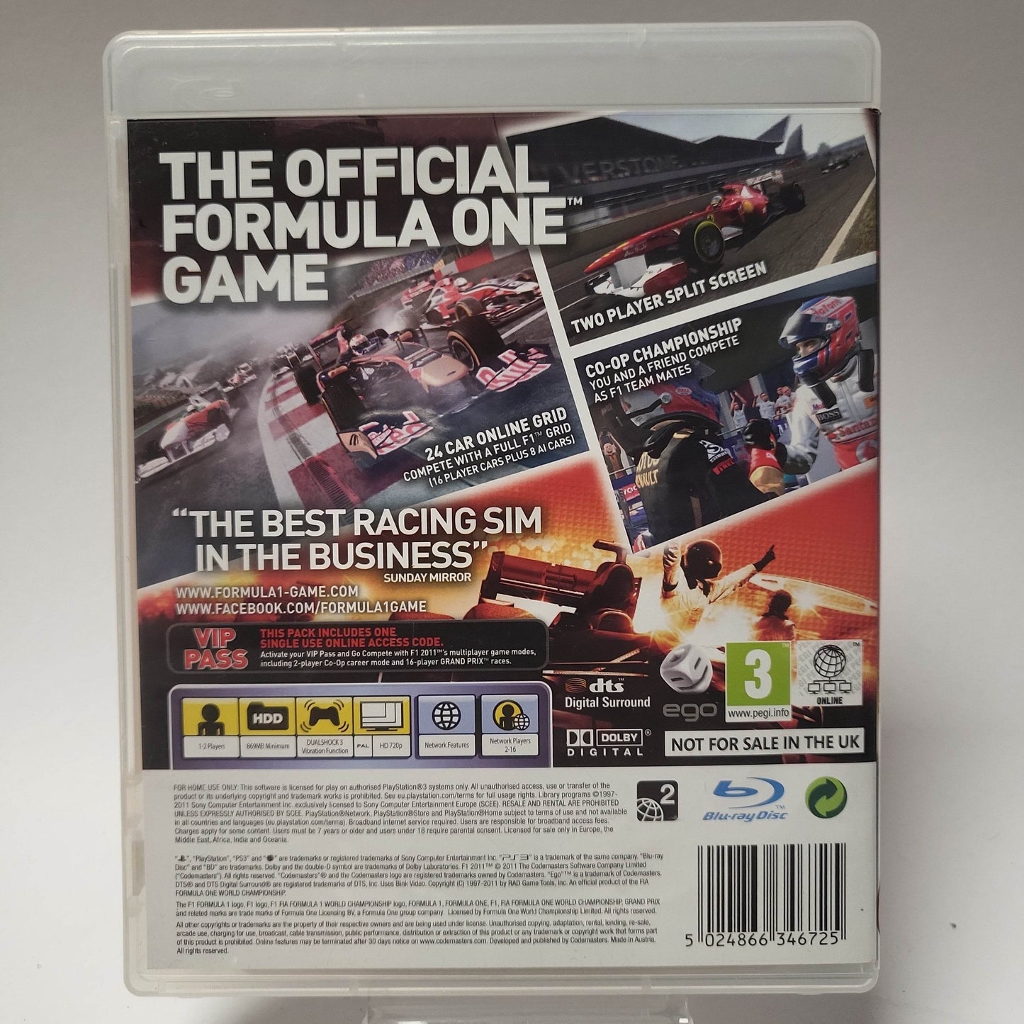 Formula 1 2011 (No Book) PlayStation 3 - Feniks Gameshop
