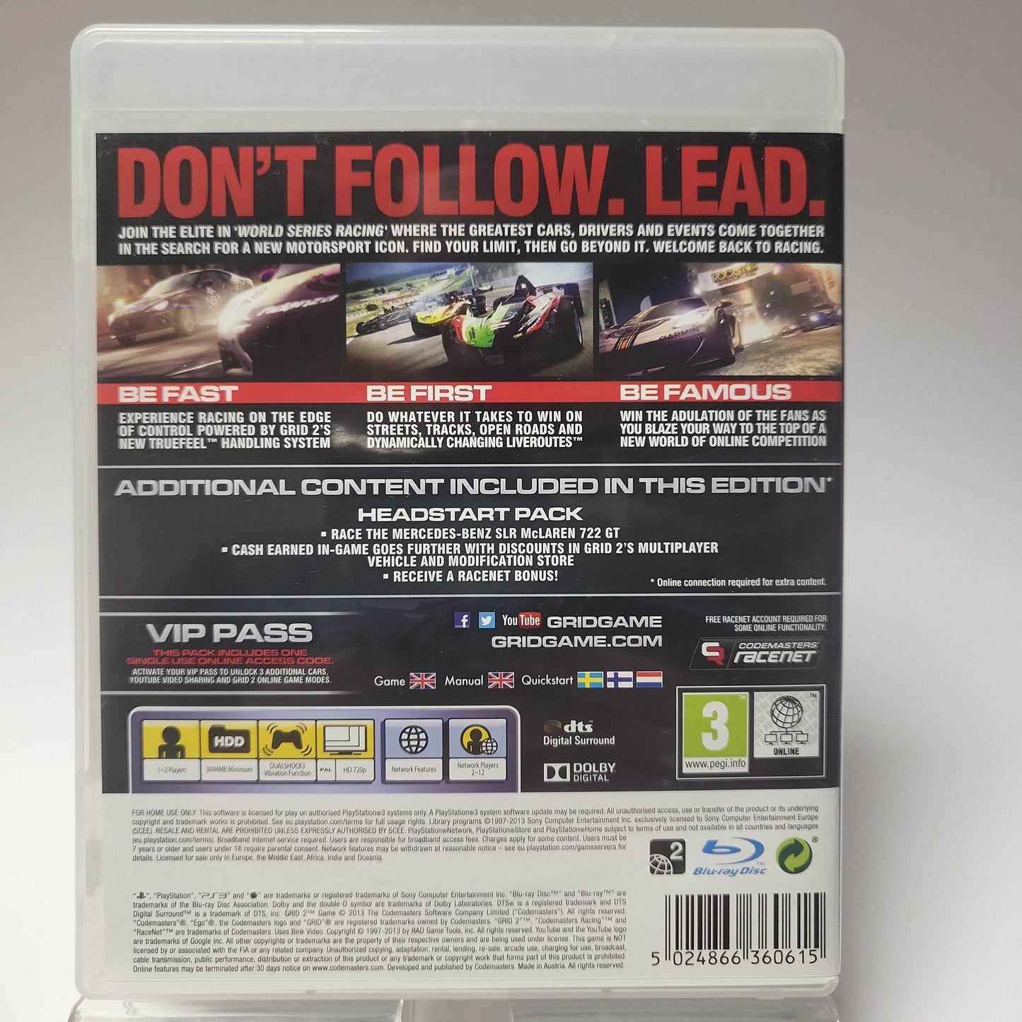 Grid 2 Limited Edition Playstation 3 - Feniks Gameshop