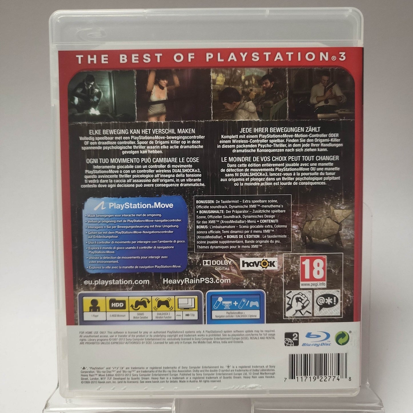 Heavy Rain Move Edition Essentials Playstation 3 - Feniks Gameshop