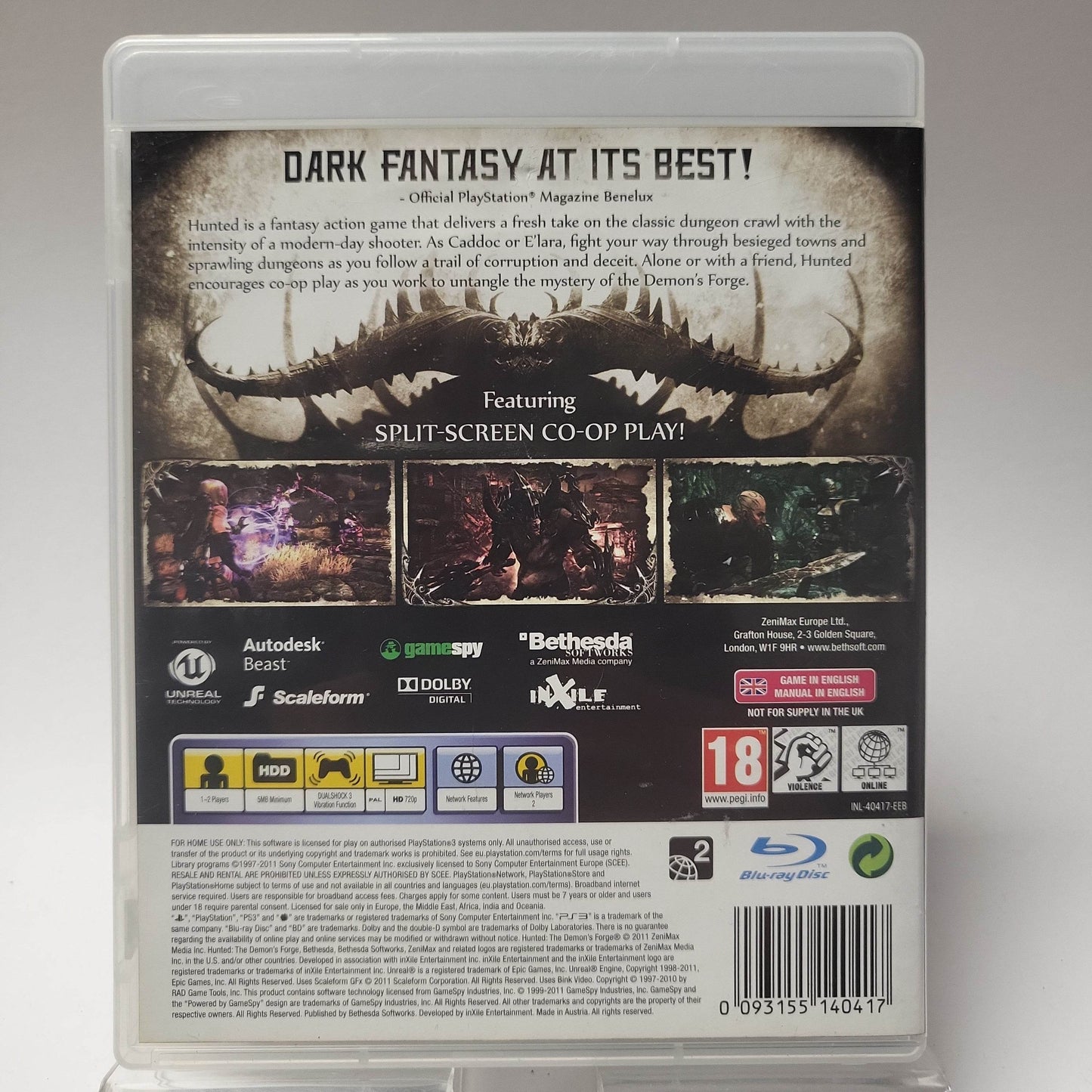 Hunted the Demon's Forge Playstation 3 - Feniks Gameshop