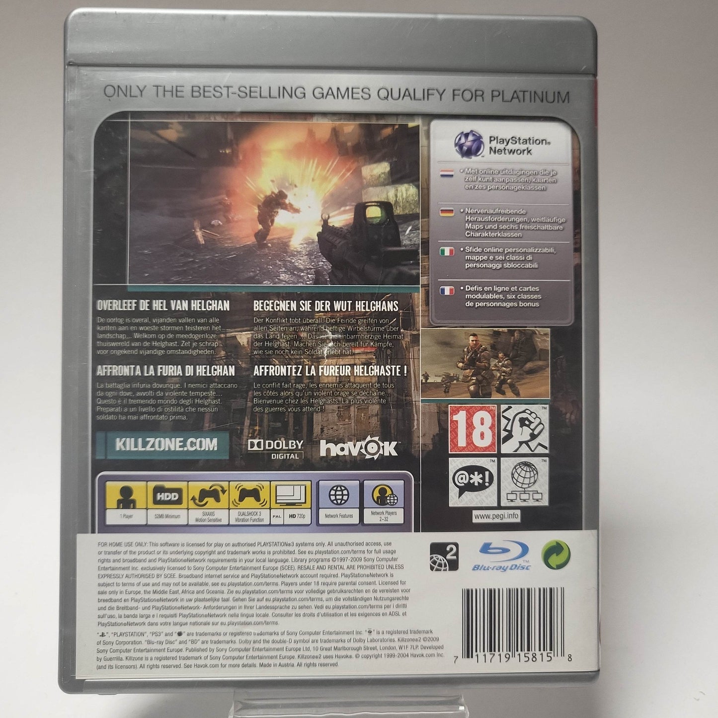 Killzone 2 Platinum (No Book) PlayStation 3 - Feniks Gameshop