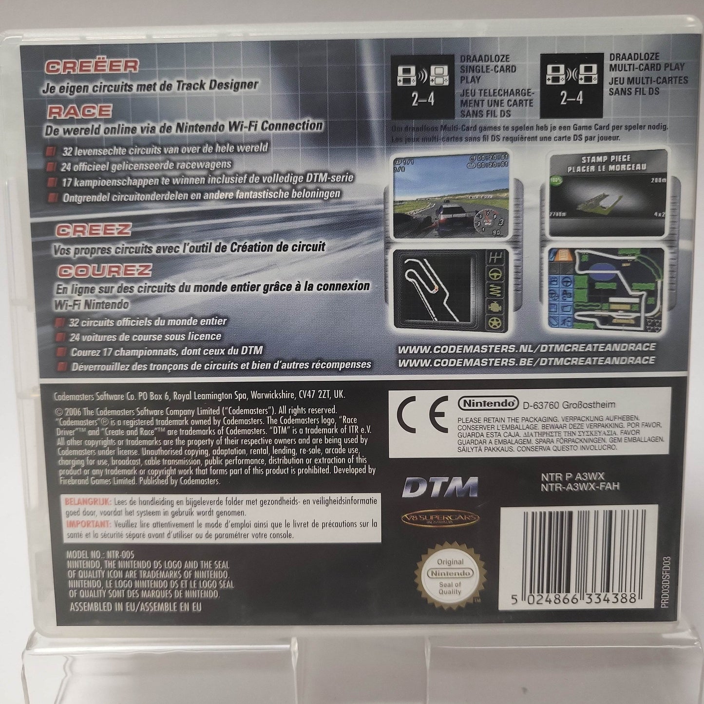 DTM Race Driver 3 Create & Race Nintendo DS - Feniks Gameshop