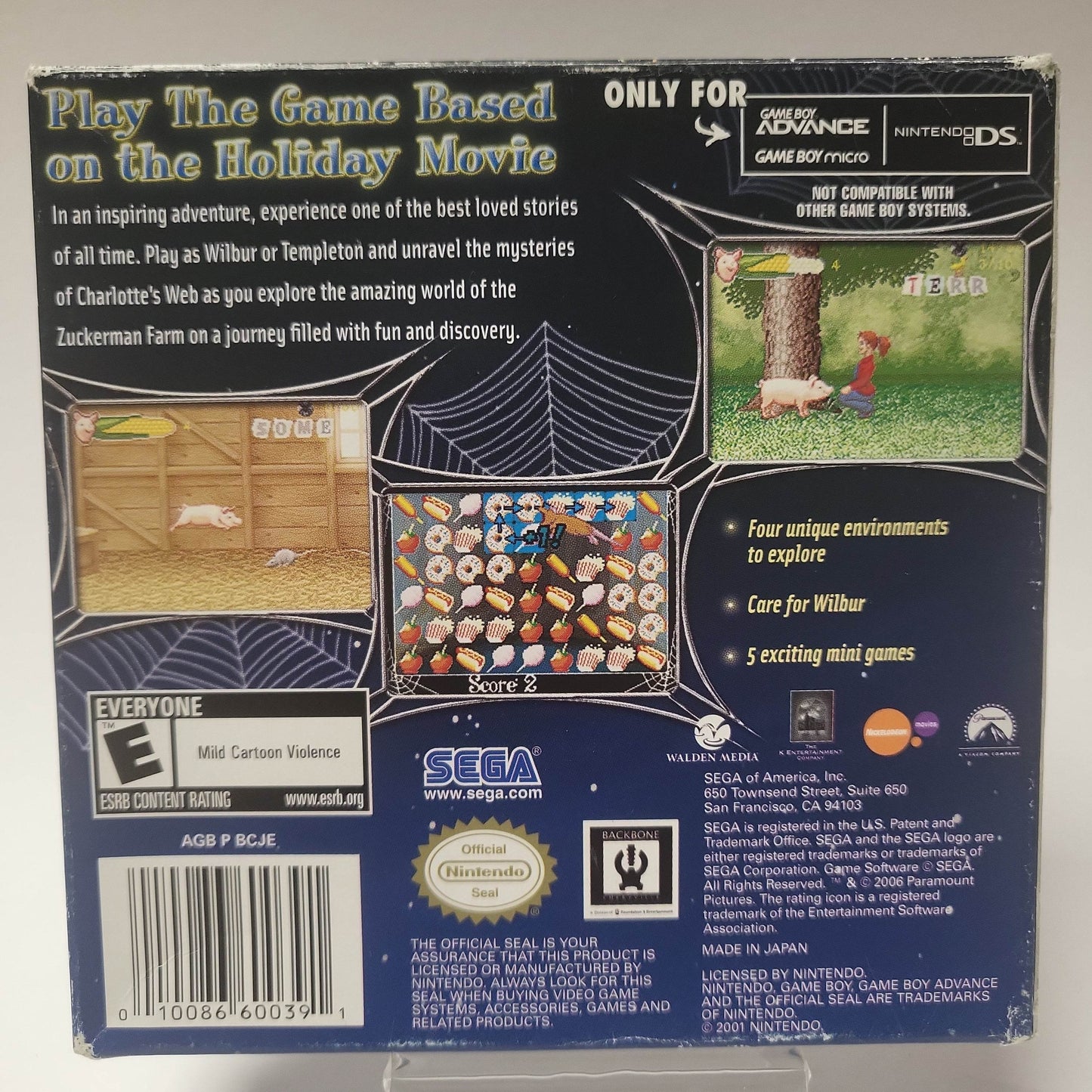 Charlotte's Web Boxed Game Boy Advance - Feniks Gameshop