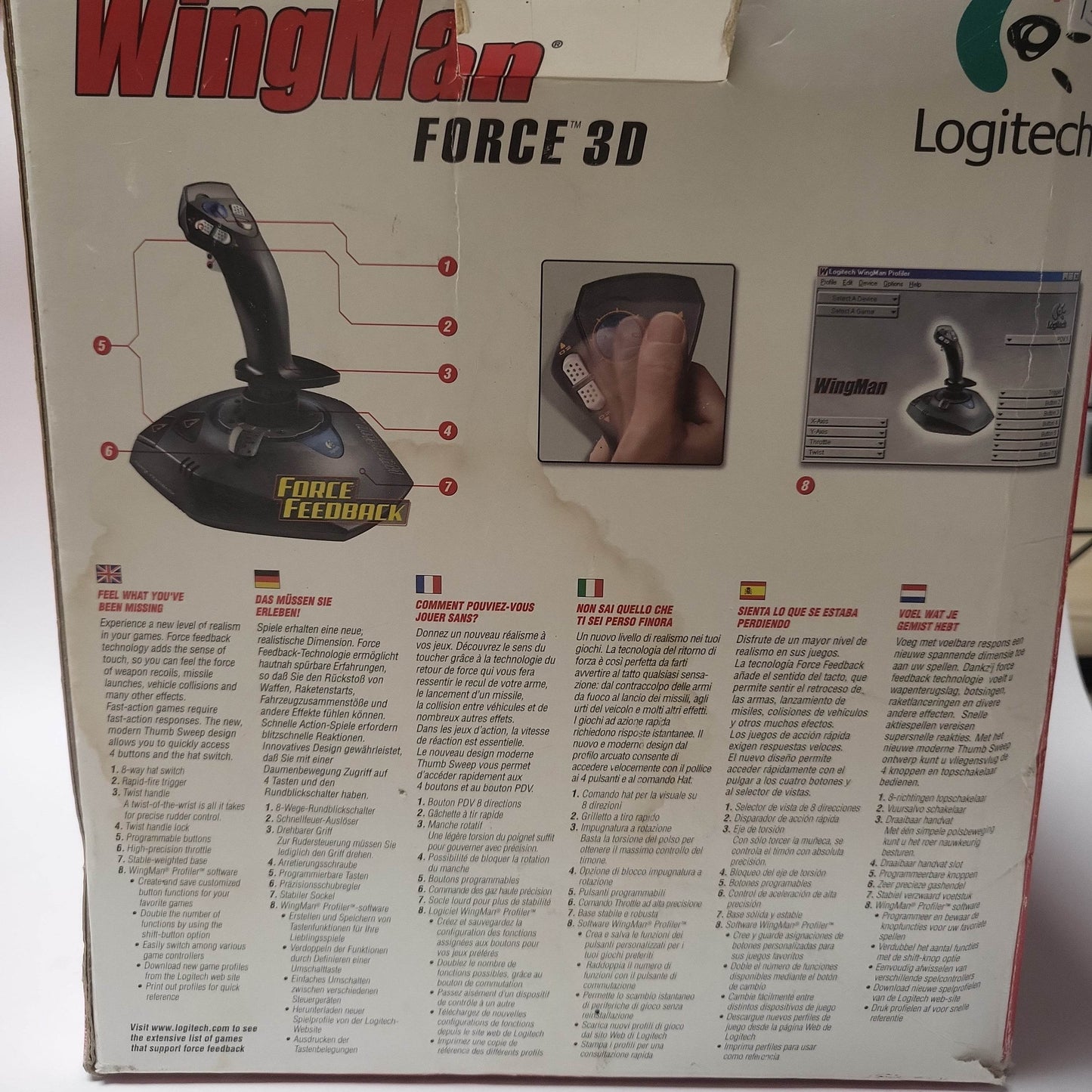 Logitech Wingman Force 3D Flightstick PC - Feniks Gameshop
