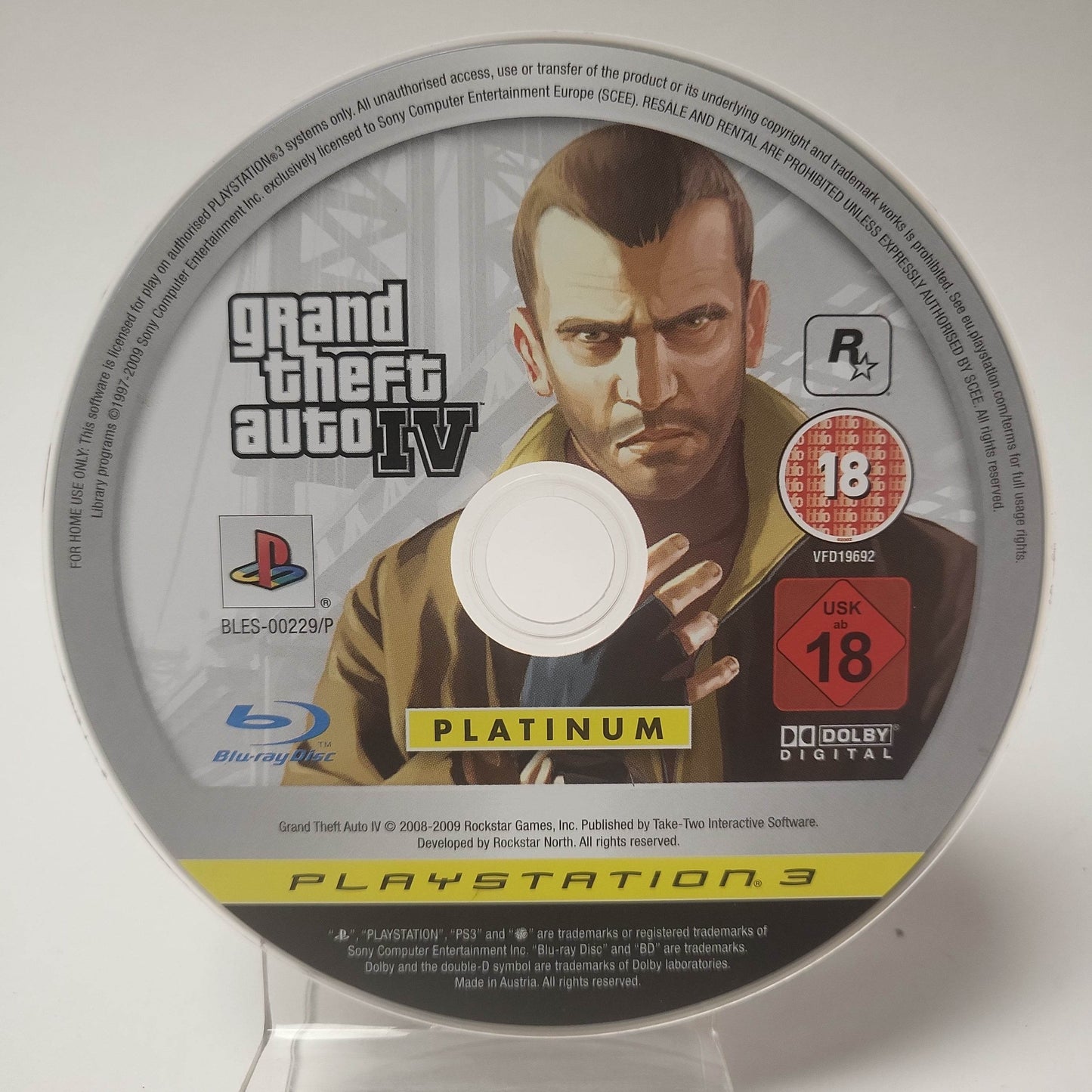 Grand Theft Auto IV Platinum (Disc Only) PlayStation 3 - Feniks Gameshop