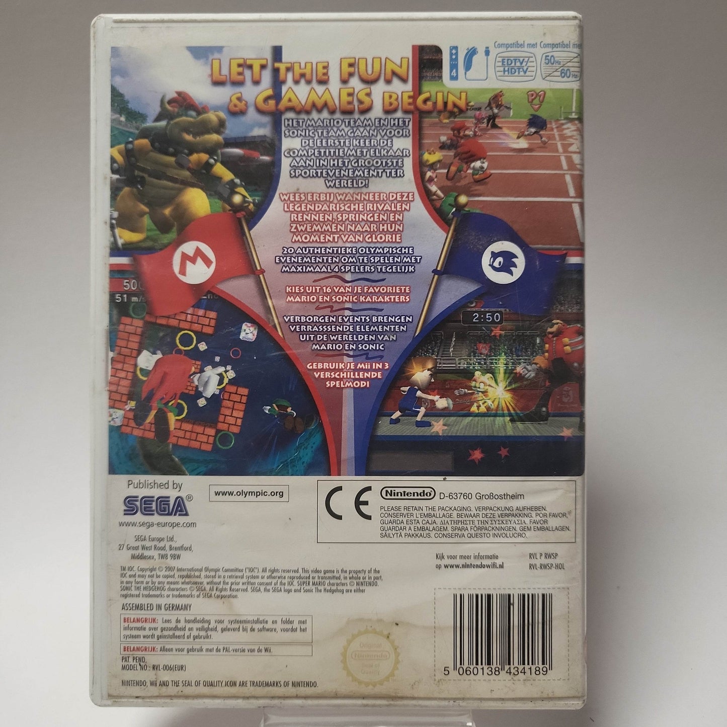 Mario & Sonic op de Olympische Spelen Beijing 2008 (No Book) Nintendo Wii - Feniks Gameshop
