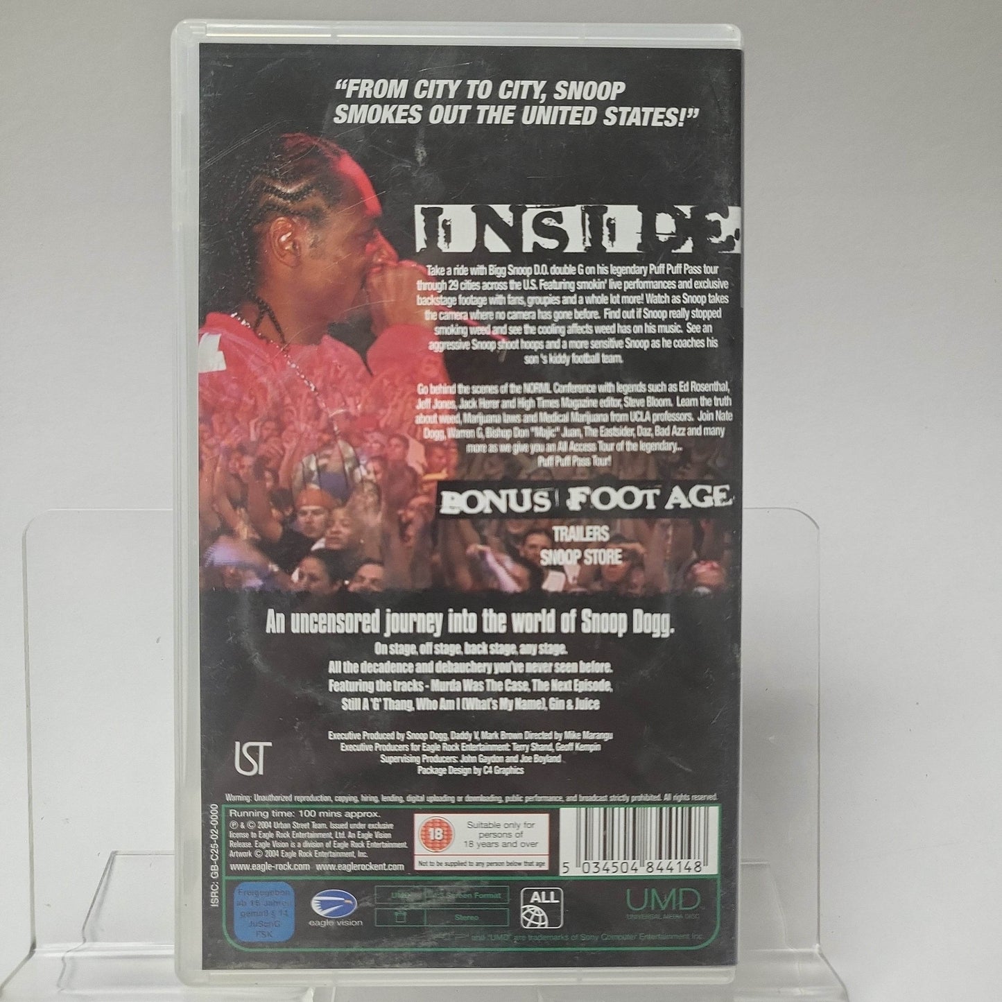Bigg Snoop Dogg's Puff Puff Pass Tour UMD Video Playstation Portable - Feniks Gameshop