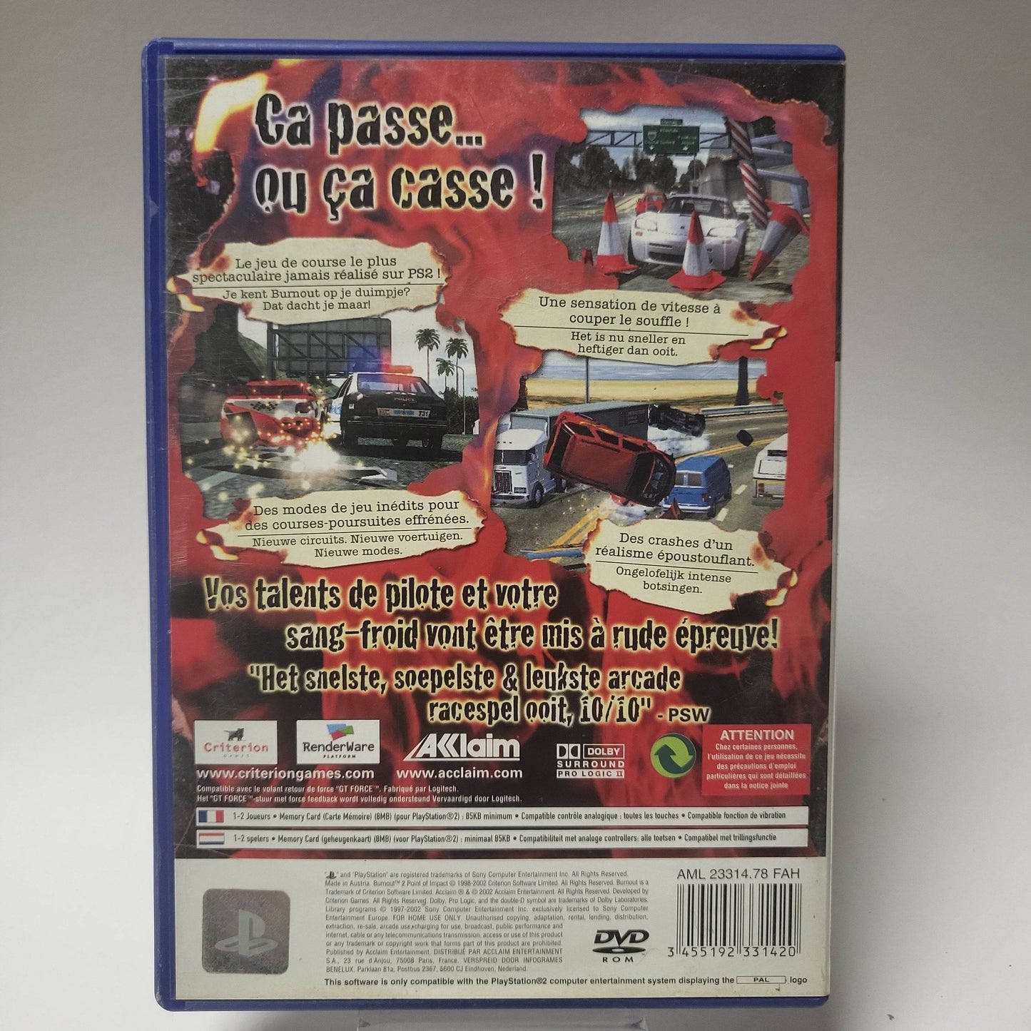 Burnout 2 Point of Impact (No Book) PlayStation 2 - Feniks Gameshop
