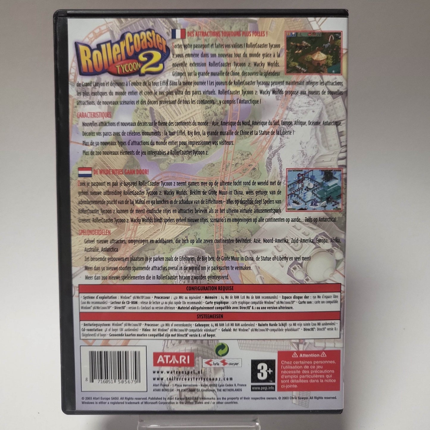 Rollercoaster Tycoon 2 Wacky Worlds Expansion Pack (No Book) PC - Feniks Gameshop