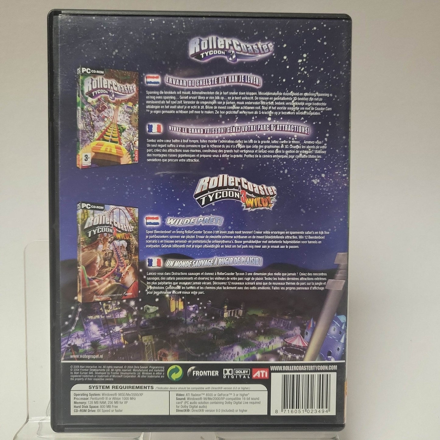 Rollercoaster Tycoon 3 & 3 Wild Gold Edition (No Book) PC - Feniks Gameshop
