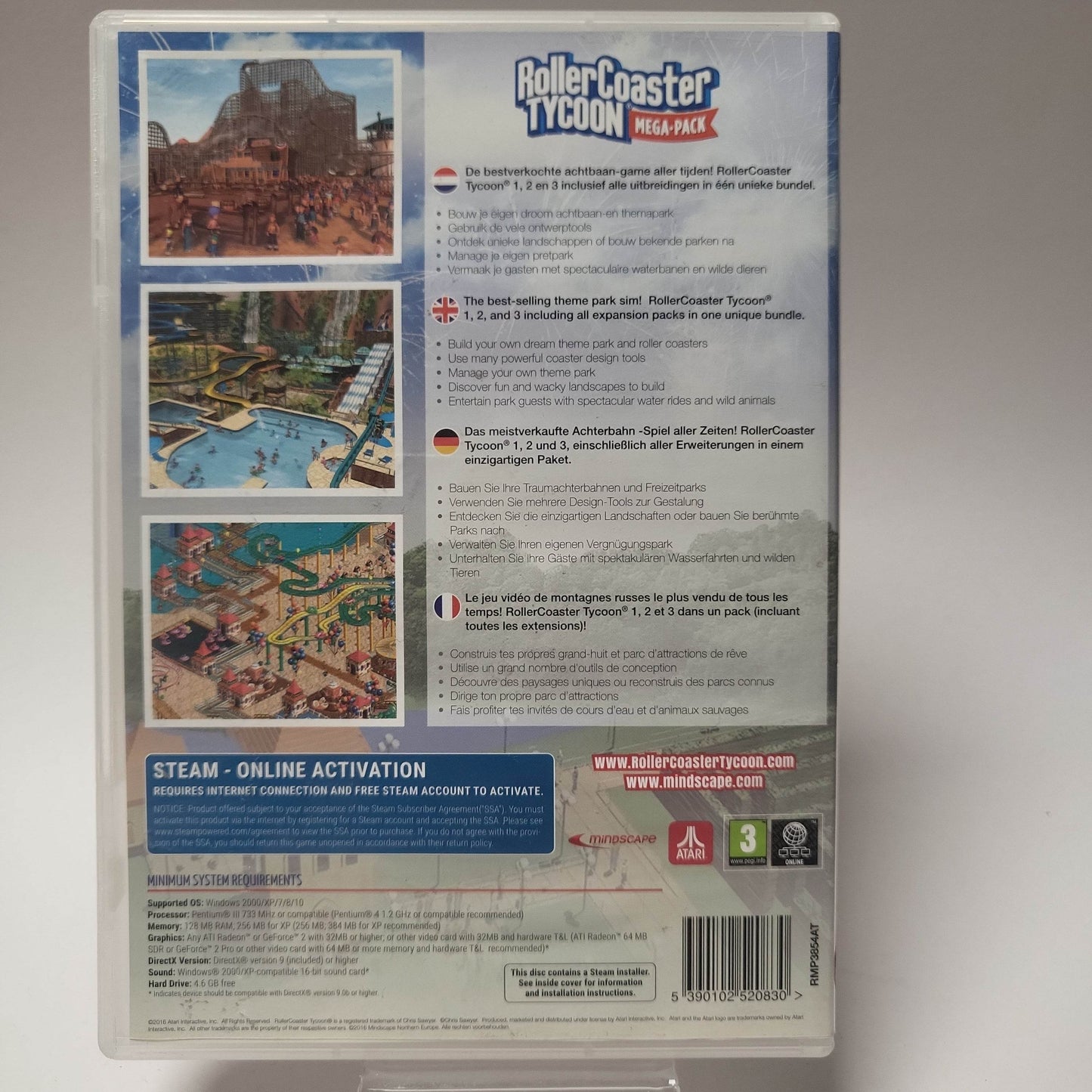 Rollercoaster Tycoon Mega-Pack (No Book) PC - Feniks Gameshop