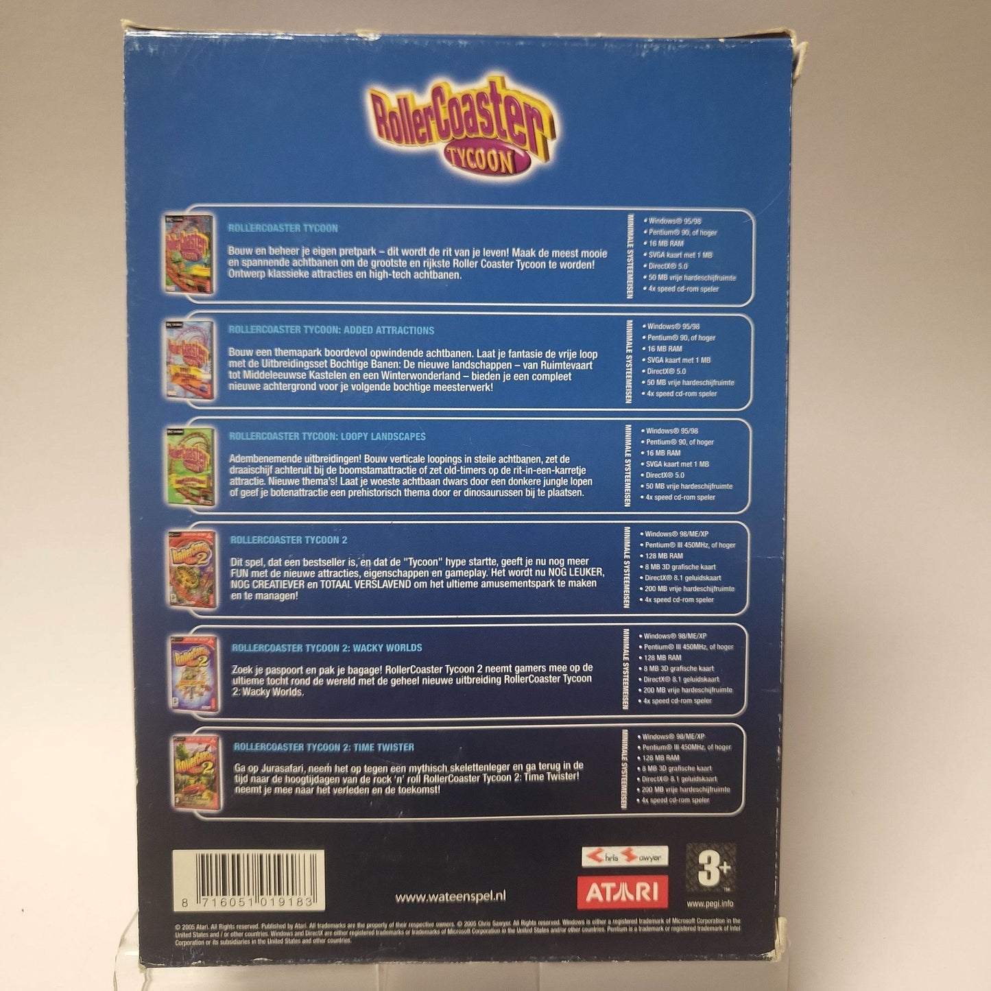 Rollercoaster Tycoon 6 in 1 Box PC - Feniks Gameshop