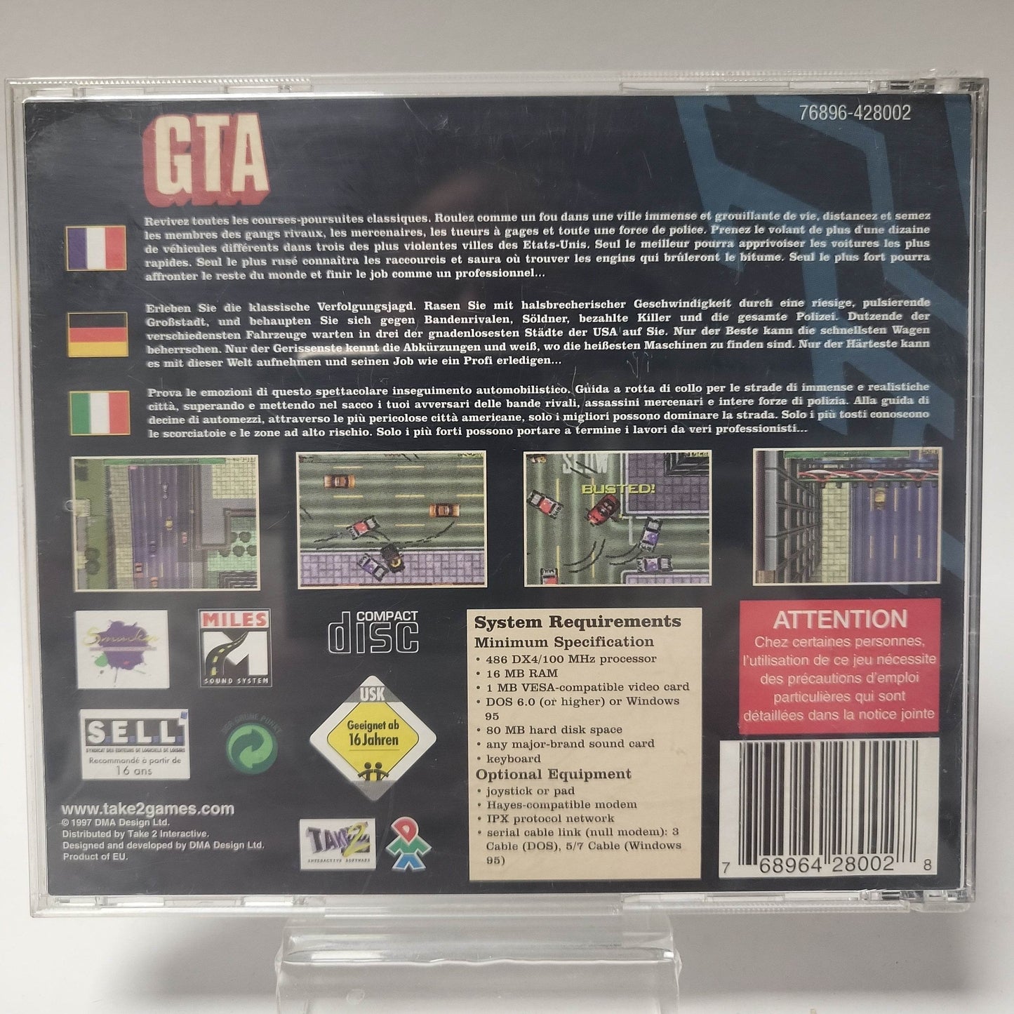 Grand Theft Auto (No Frontcover) PC - Feniks Gameshop