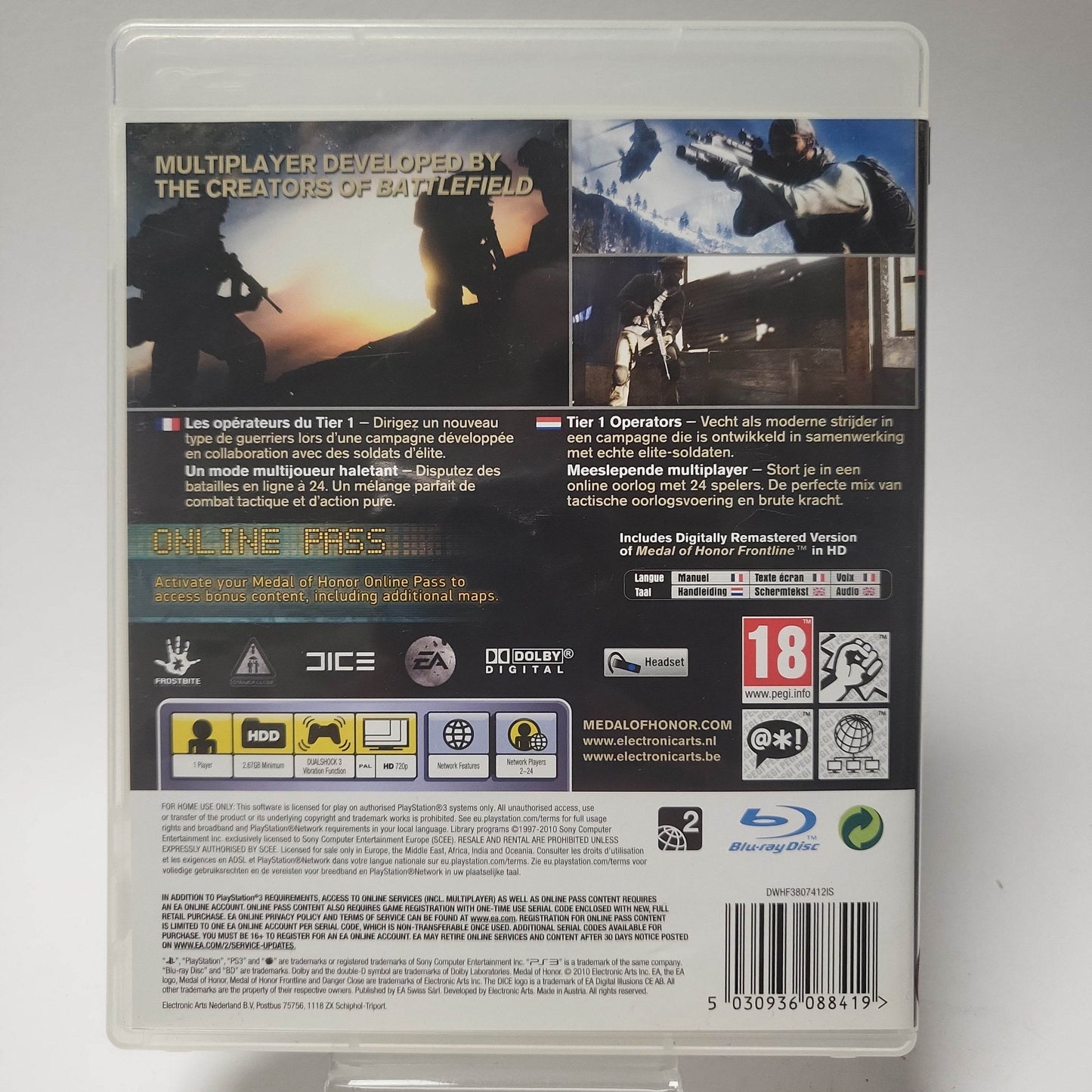 Medal of Honor (No Book) PlayStation 3 - Feniks Gameshop
