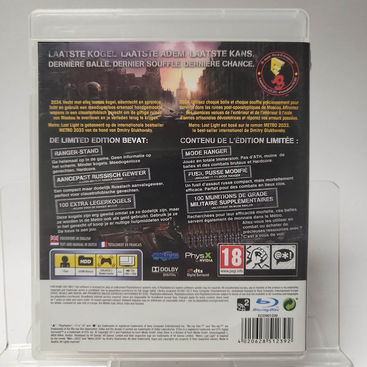 Metro Last Light Limited Edition Playstation 3 - Feniks Gameshop