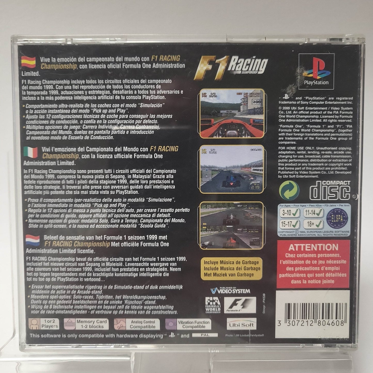 F1 Racing Championship Playstation 1 - Feniks Gameshop