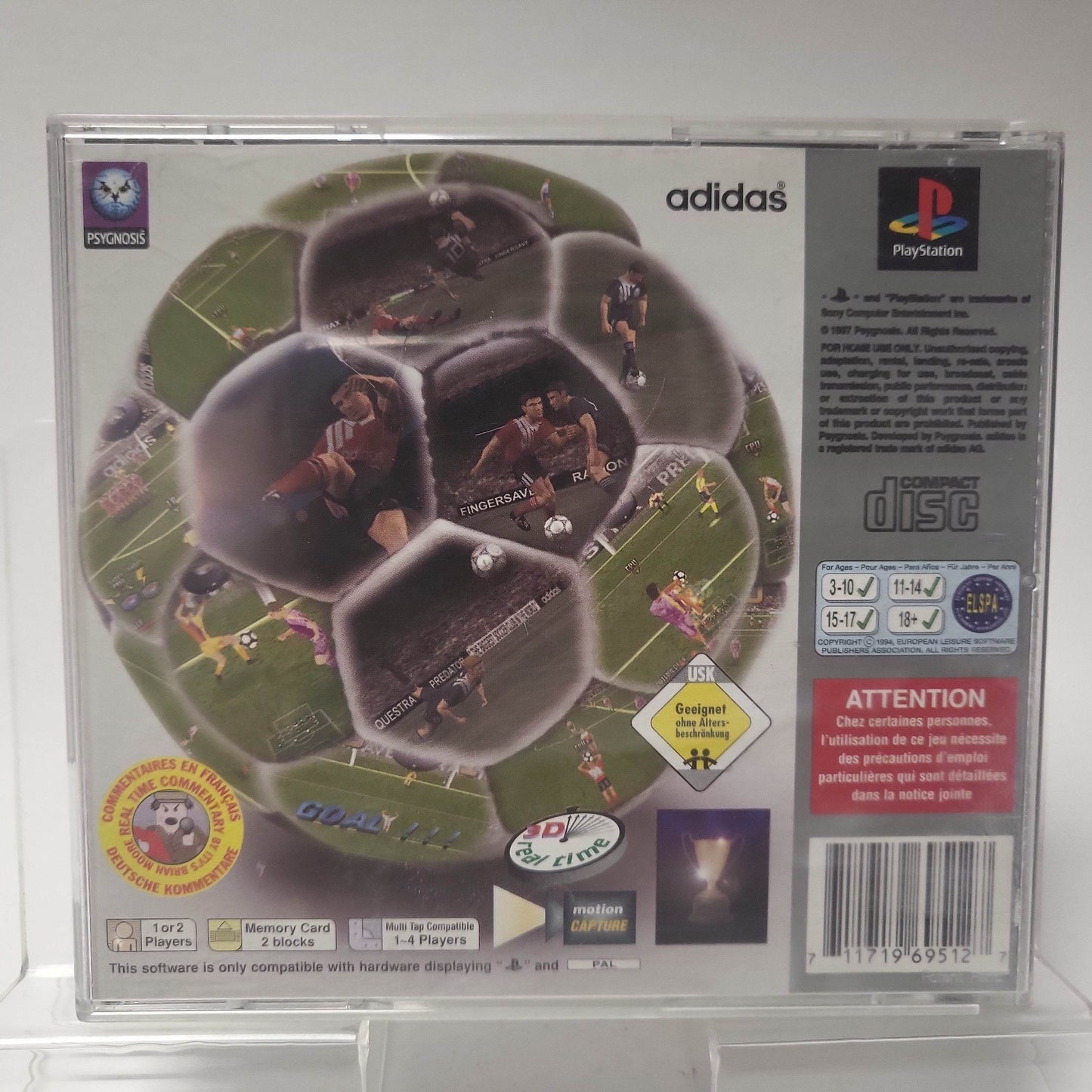 Adidas Power Soccer Platinum Playstation 1 - Feniks Gameshop