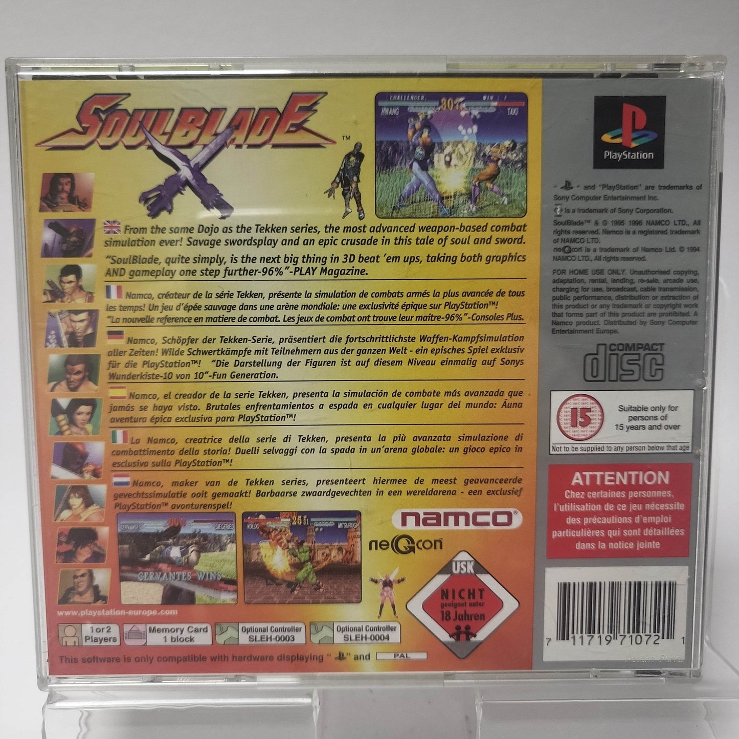 Soulblade Platinum Playstation 1 - Feniks Gameshop