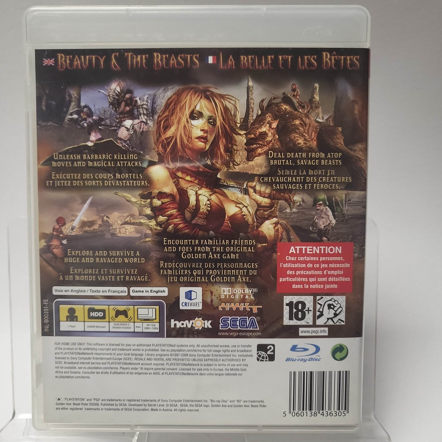 Golden Axe Beast Rider Playstation 3 - Feniks Gameshop